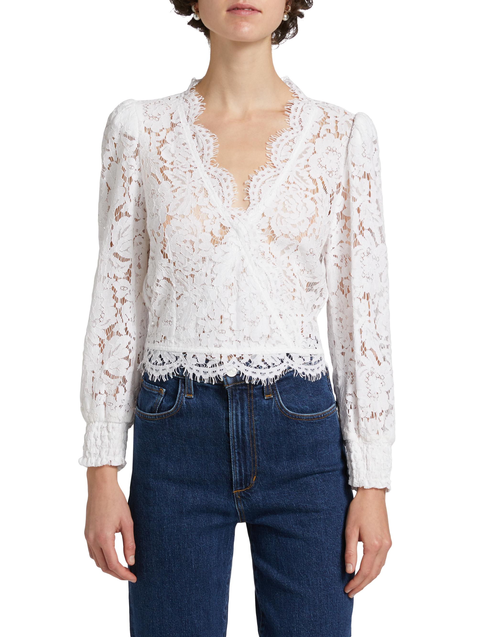 Generation Love Kairi Lace Wrap-Style Top | Saks Fifth Avenue