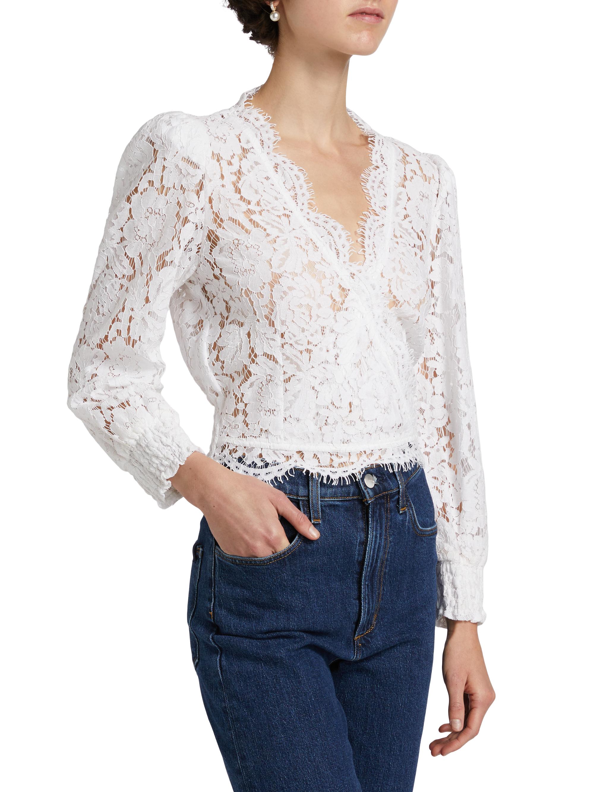 Generation Love Kairi Lace Wrap-Style Top | Saks Fifth Avenue