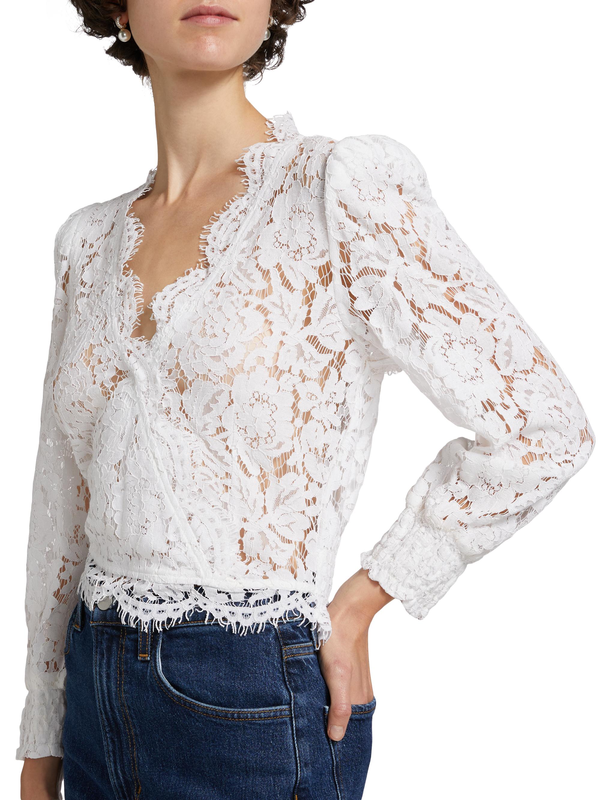 瑞【新品未使用】yilon FLEUR LACE BLOUSE ivory Fleur lace blouse – YILON