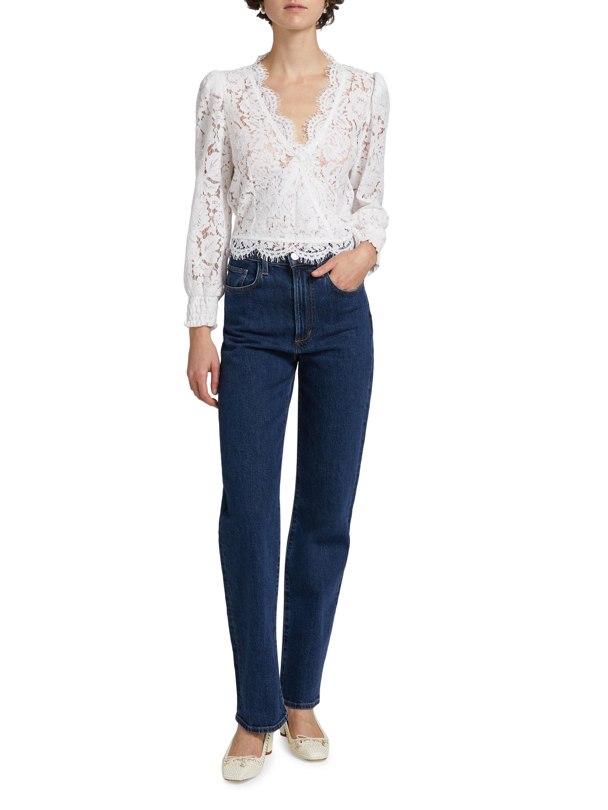 Generation Love Kairi Lace Wrap-Style Top | Saks Fifth Avenue