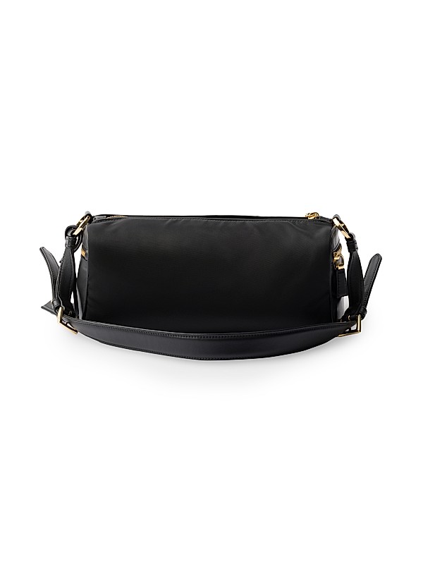 Shop Prada Medium Re-Nylon and Leather Shoulder Bag | Saks Shop Prada Medium Re-Nylon and Leather Shoulder Bag | Saks