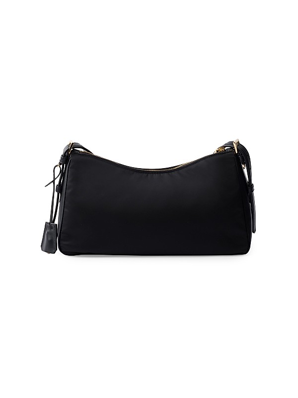 Shop Prada Large Re-Nylon and Leather Shoulder Bag | Saks Shop Prada Large Re-Nylon and Leather Shoulder Bag | Saks
