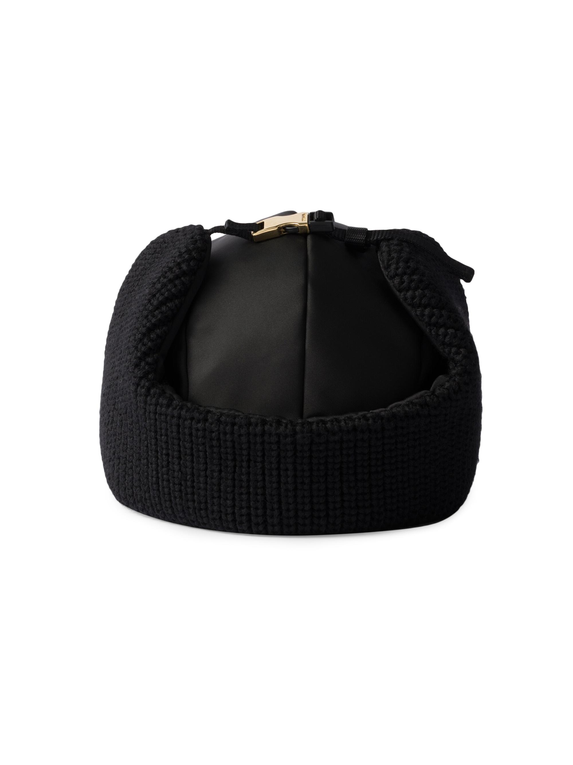 Prada Re-Nylon and Wool Trapper Hat | Saks Fifth Avenue