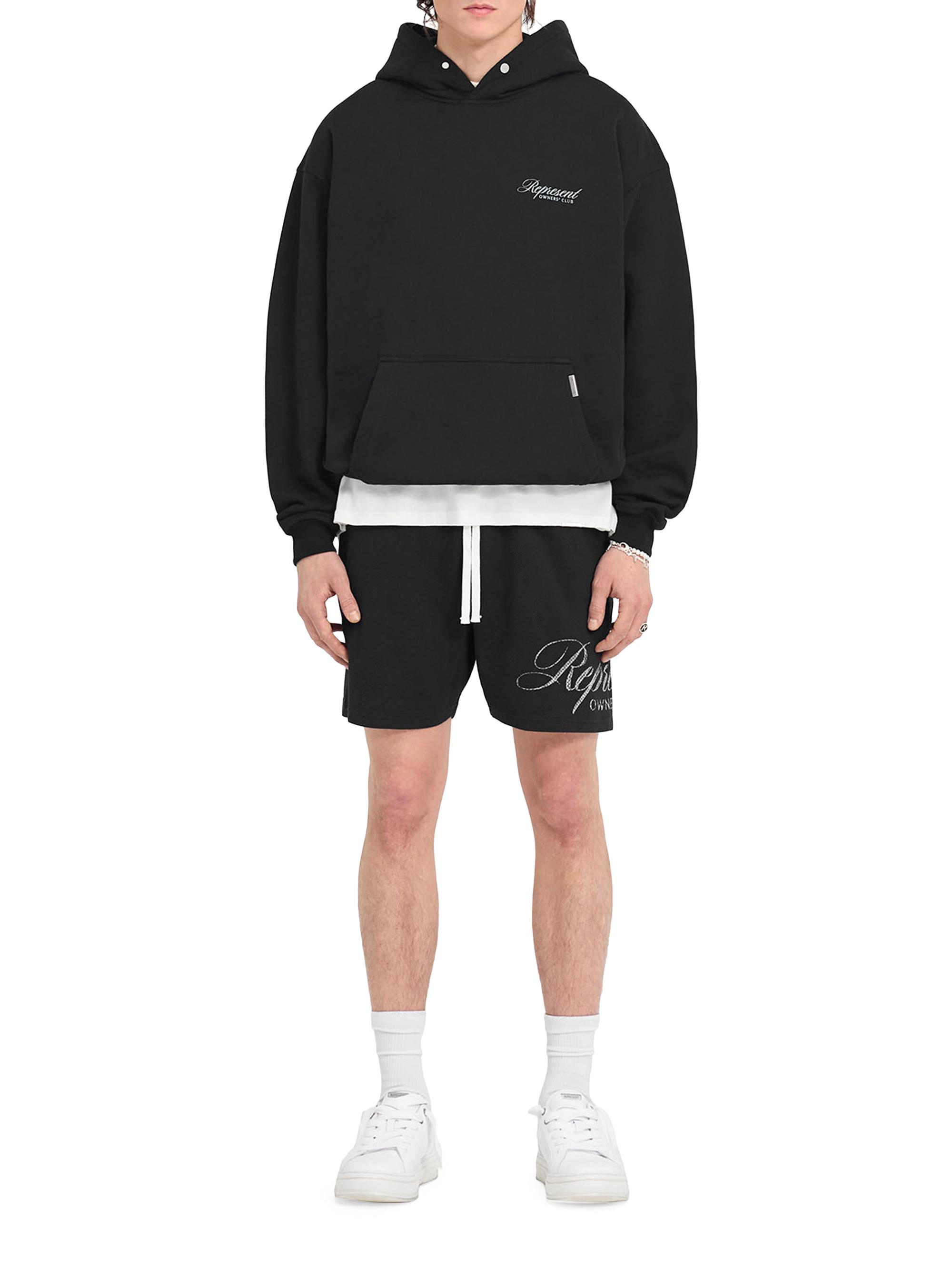 Represent Men's  Owners Club Script Hoodie - Black