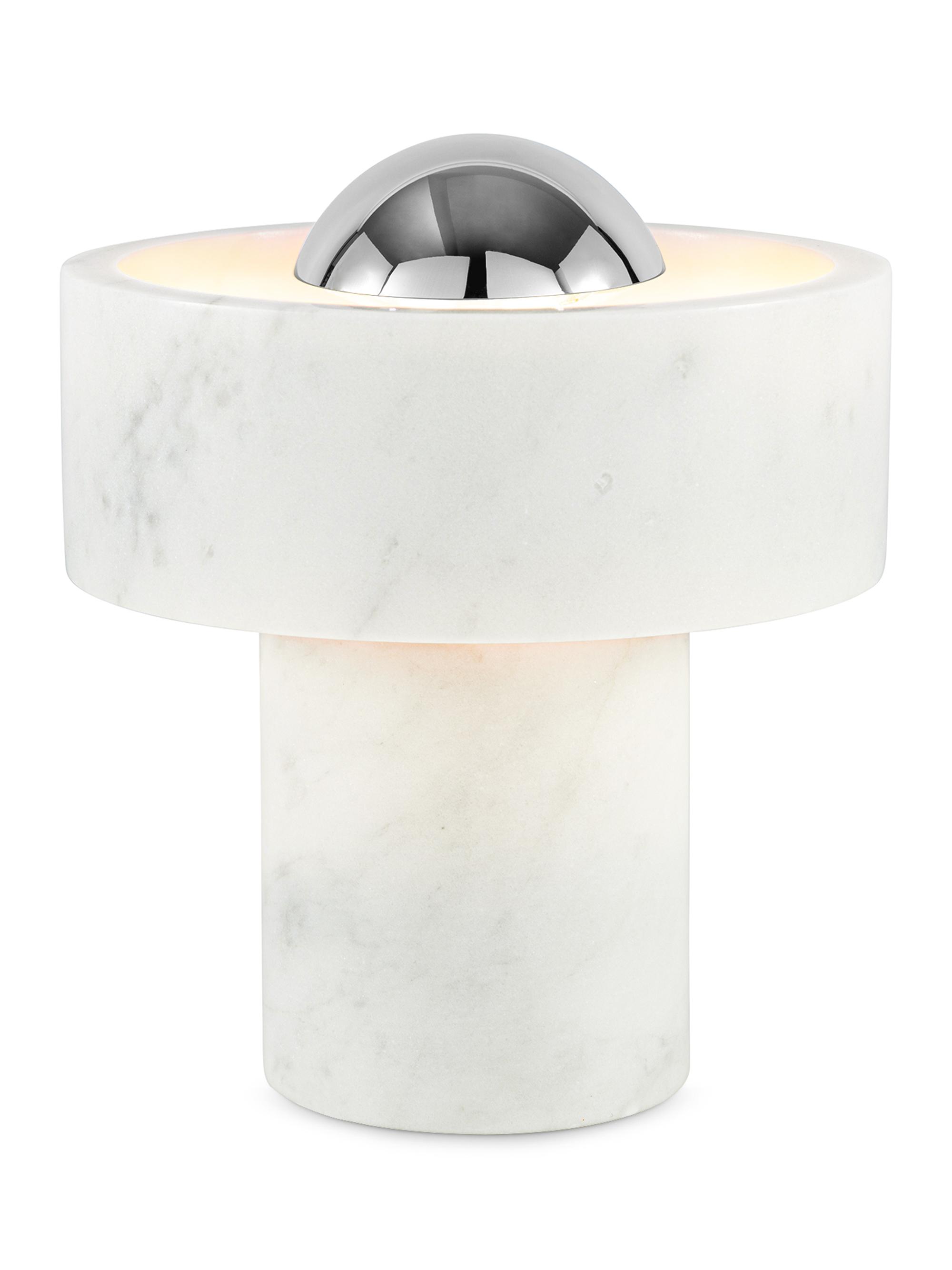 Tom Dixon Stone Portable LED Lamp - Silver
