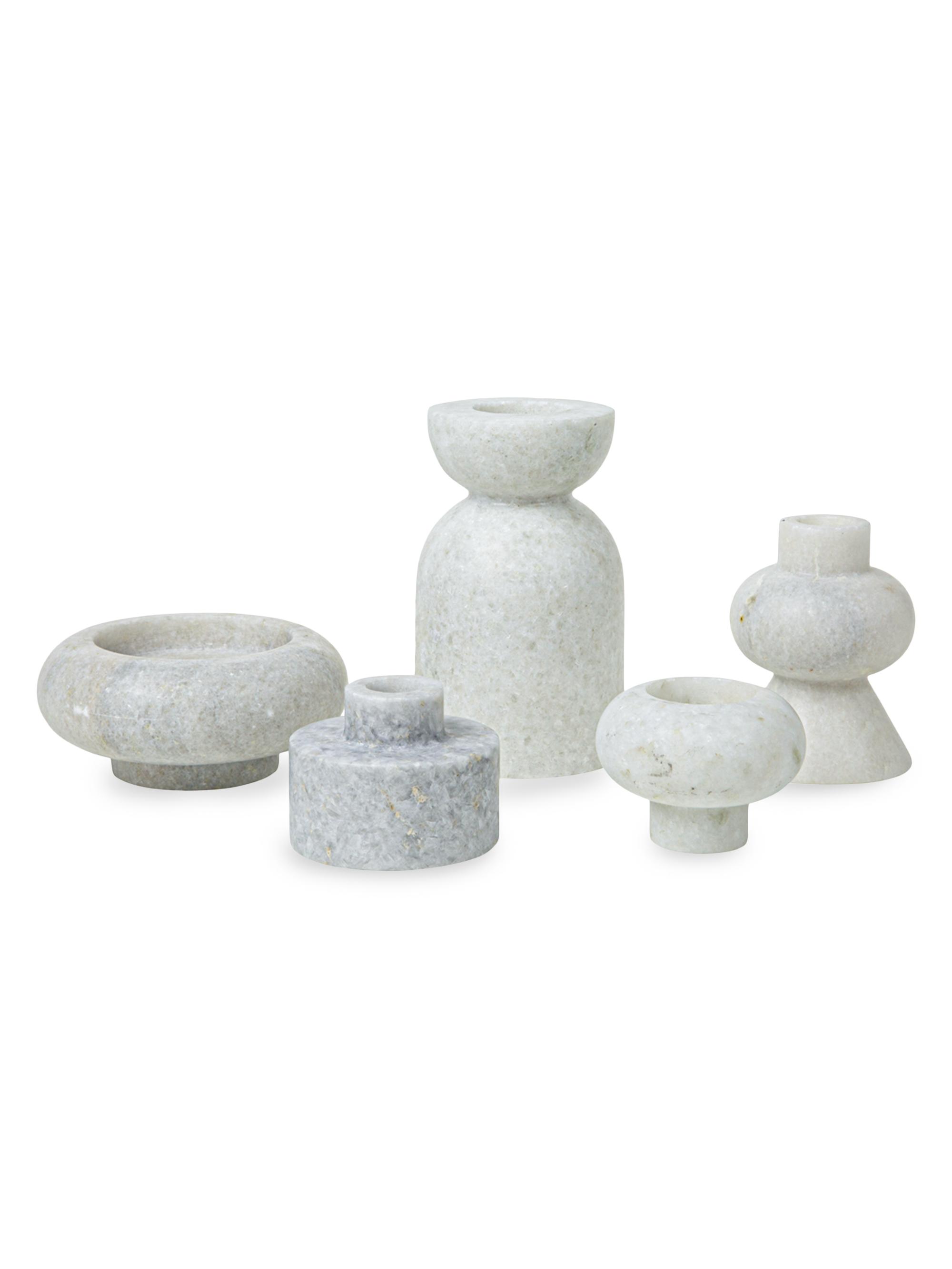 Tom Dixon Stone Stacking Candleholder - White