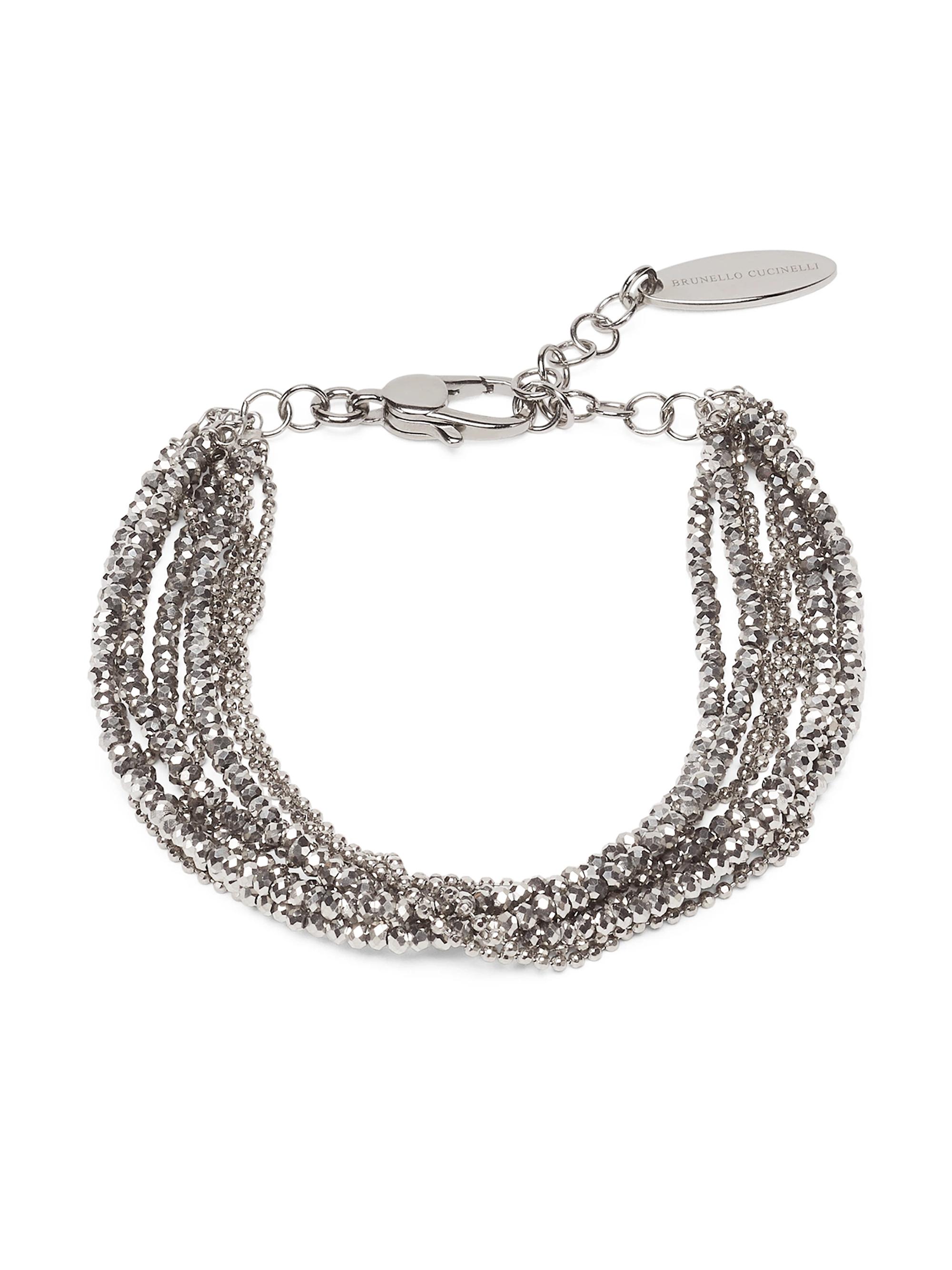 Brunello Cucinelli Women's Vetro and Sterling Silver Bracelet - Silver