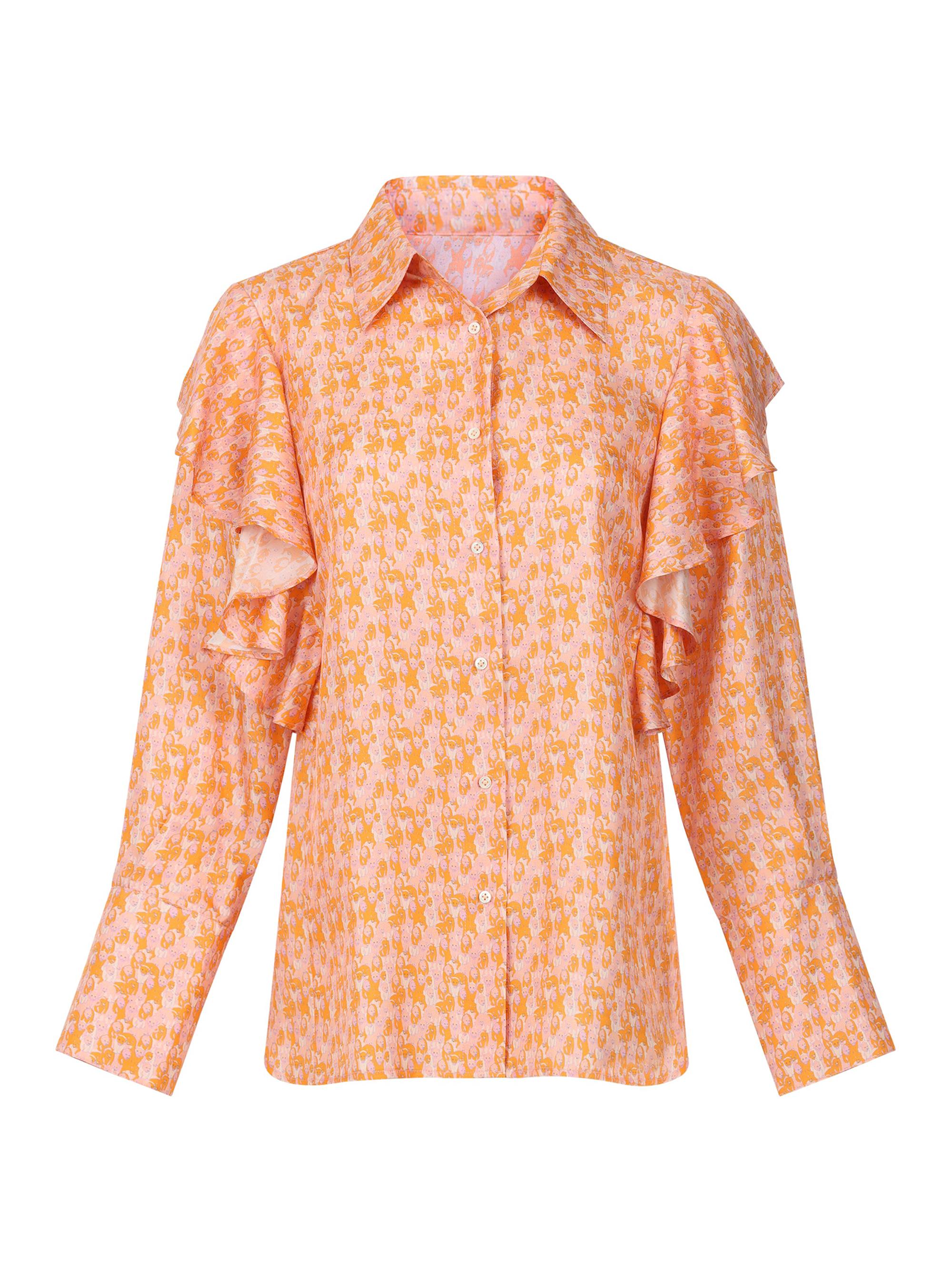 Careste Women's Serenity Ruffle Top - Mini Leopard