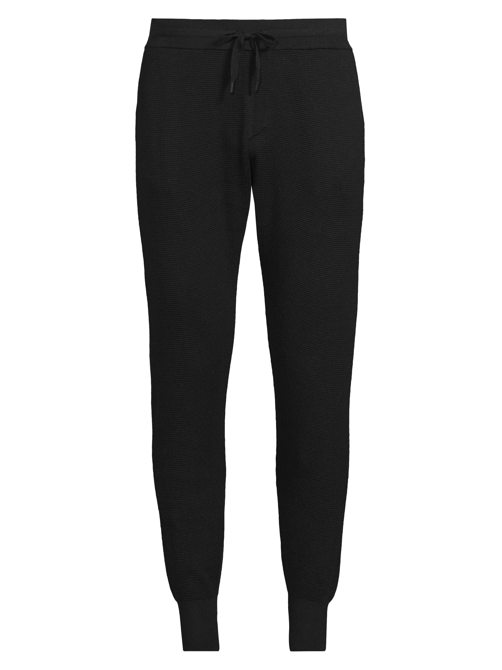 Naadam Men's Cotton & Cashmere Waffle Joggers - Black