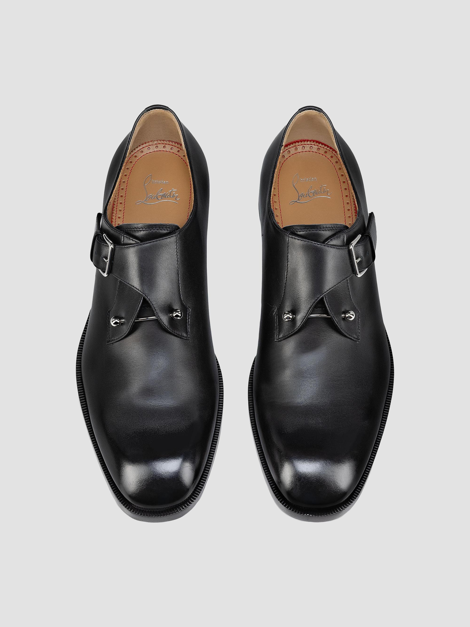 Christian Louboutin Leather Monk Strap Shoes Chambelimonk - Monk-Straps - Patinated calf leather - Amara  main image 2