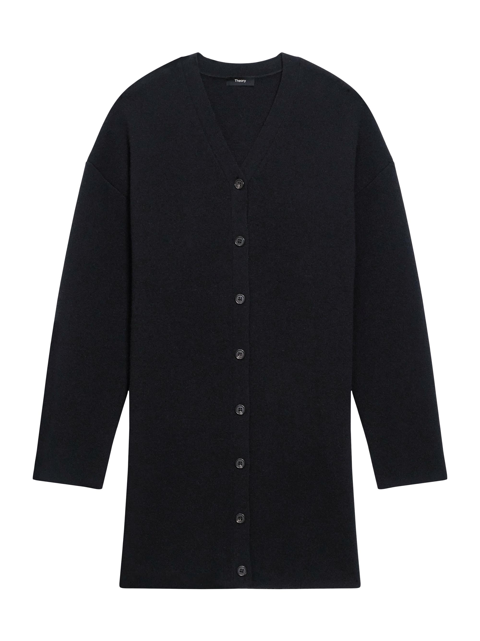 Theory Women's Wool-Cashmere Cardigan Minidress - Black