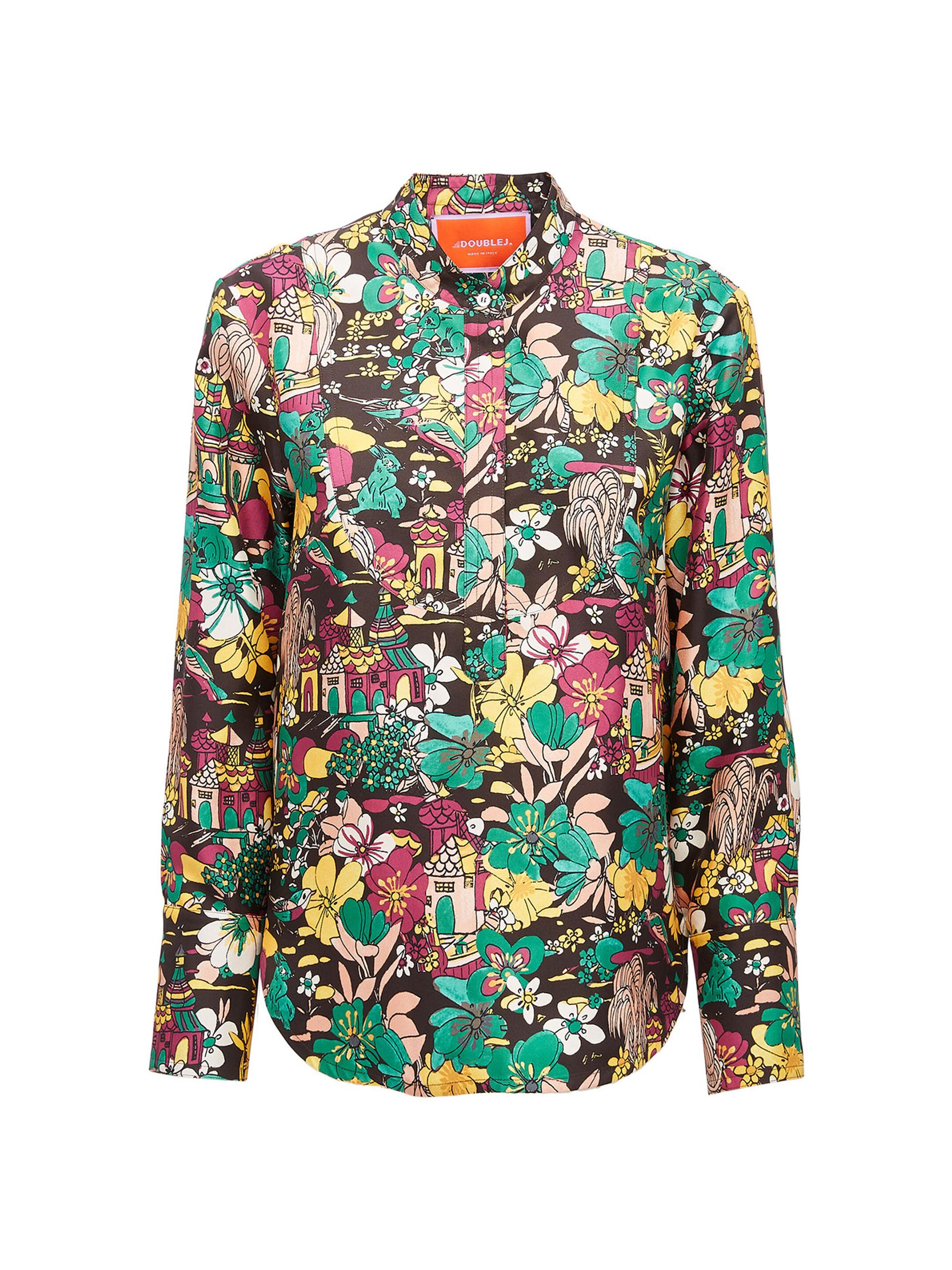 La DoubleJ Women's Portofino Shirt - Temples Multicolor