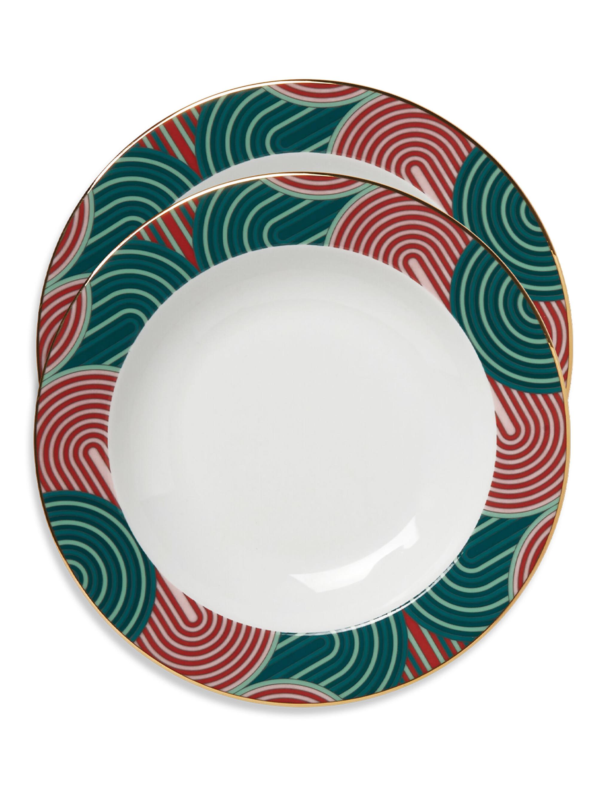 La DoubleJ Soup Plates Set of 2 - Slinky Verde