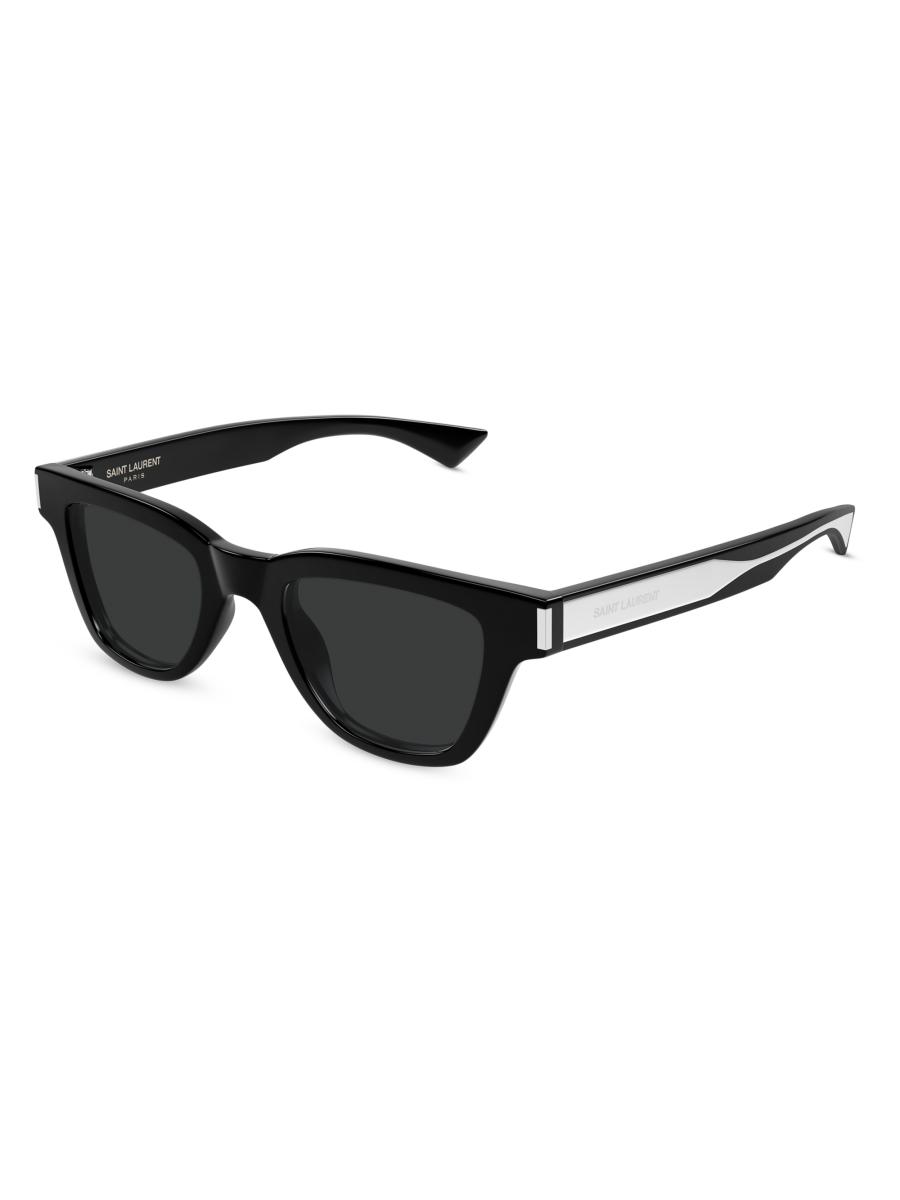 Saint Laurent Naked Wirecore Arrow 47MM Square Sunglasses | Saks
