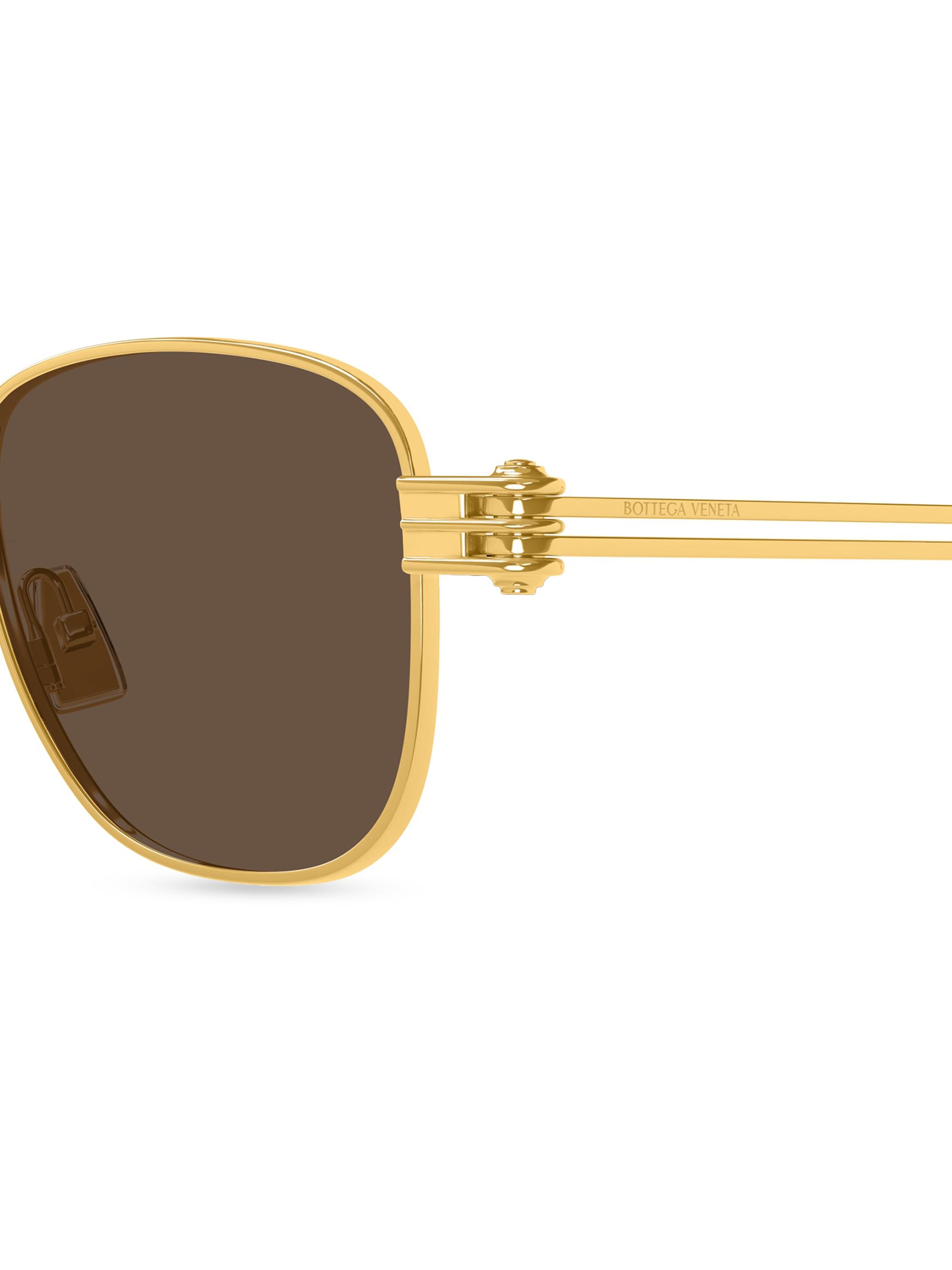 Bottega Veneta Bolt 51MM Square Sunglasses | Saks Fifth Avenue display picture 2