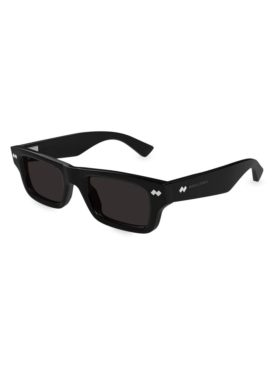 Bottega Veneta Bold Ribbon Stud 50MM Square Sunglasses