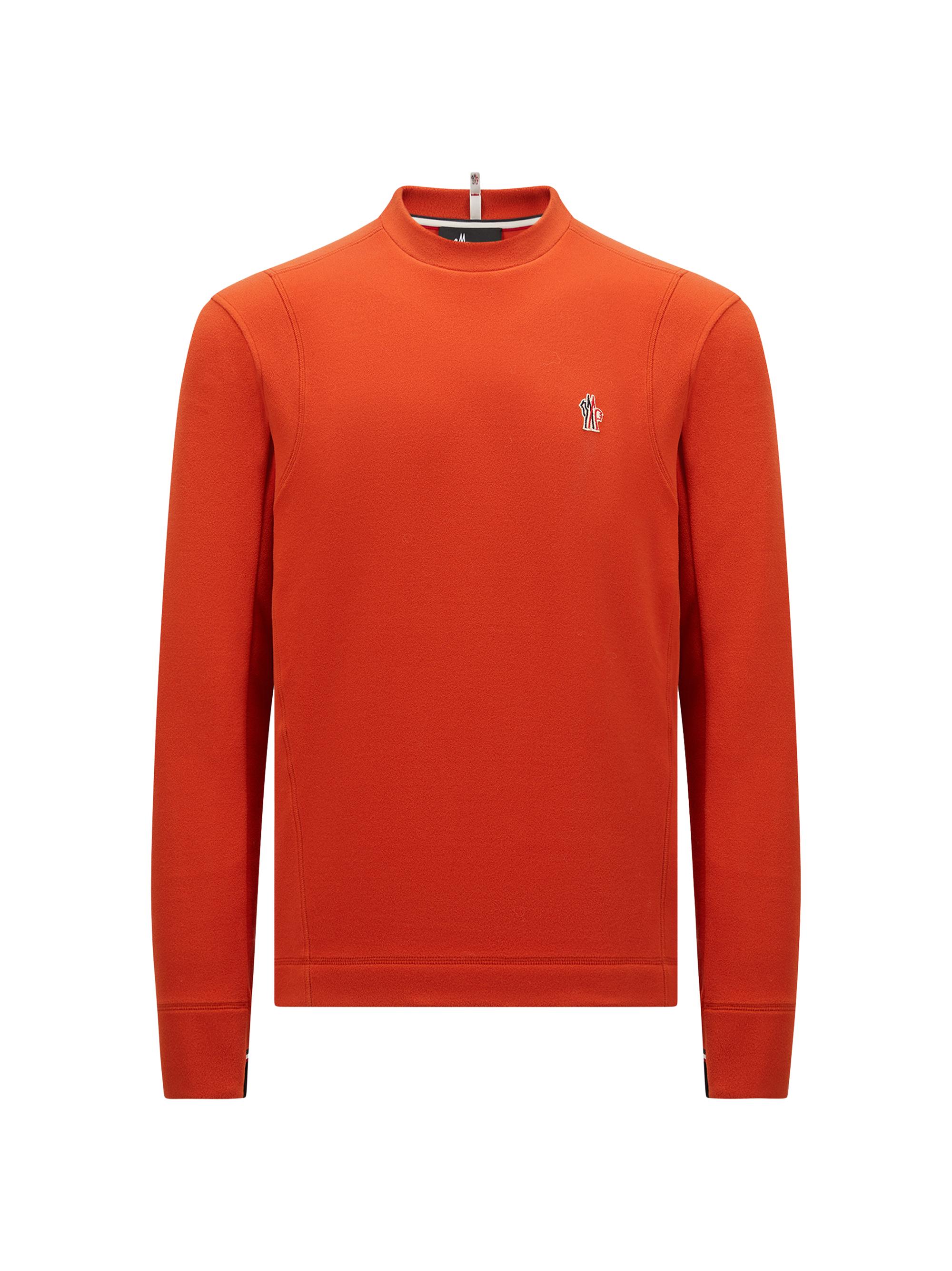 Moncler Grenoble Men's Polar Fleece Sweatshirt - Orange