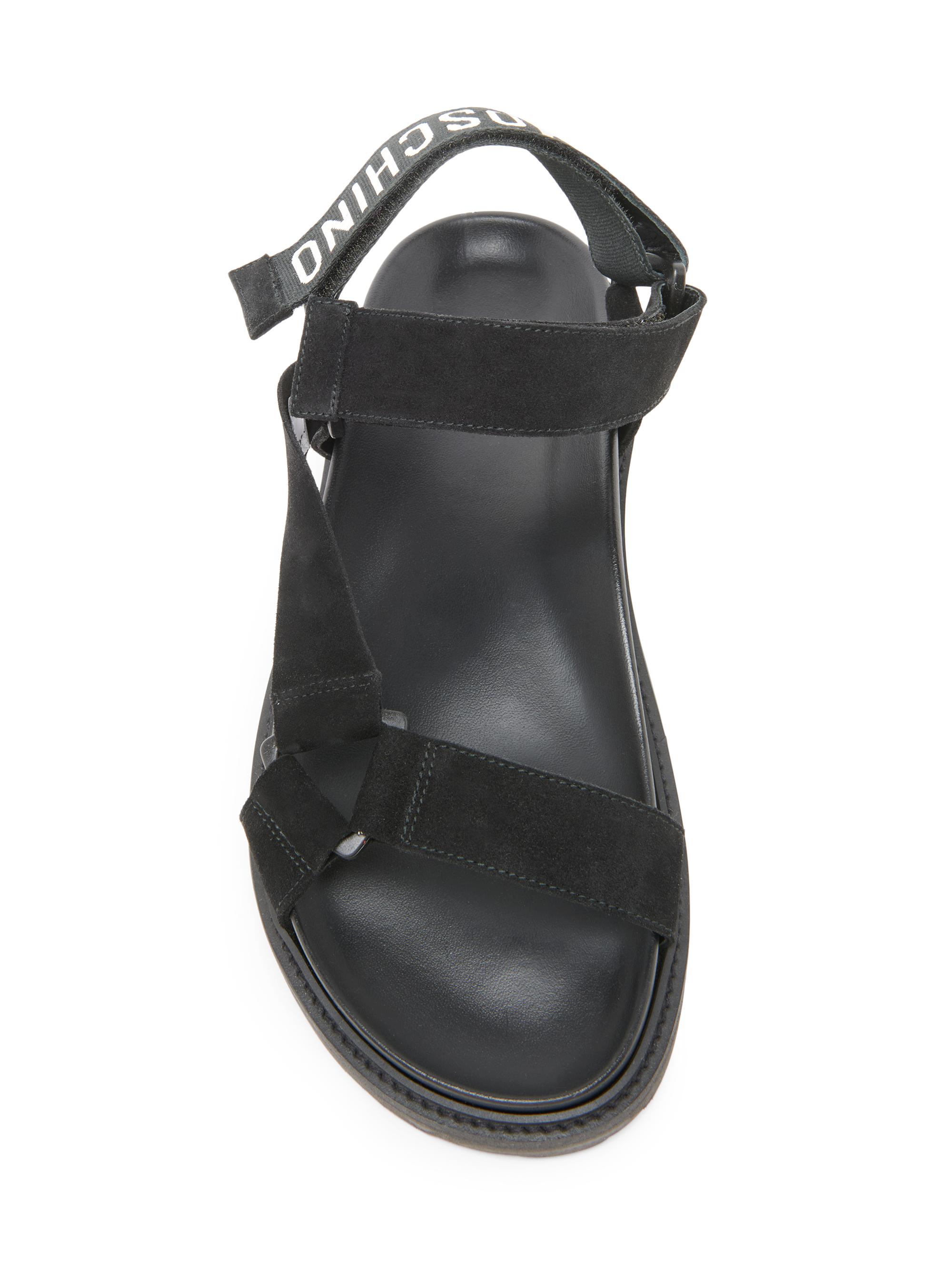 Moschino Logo Sporty Leather Sandals | Saks Fifth Avenue