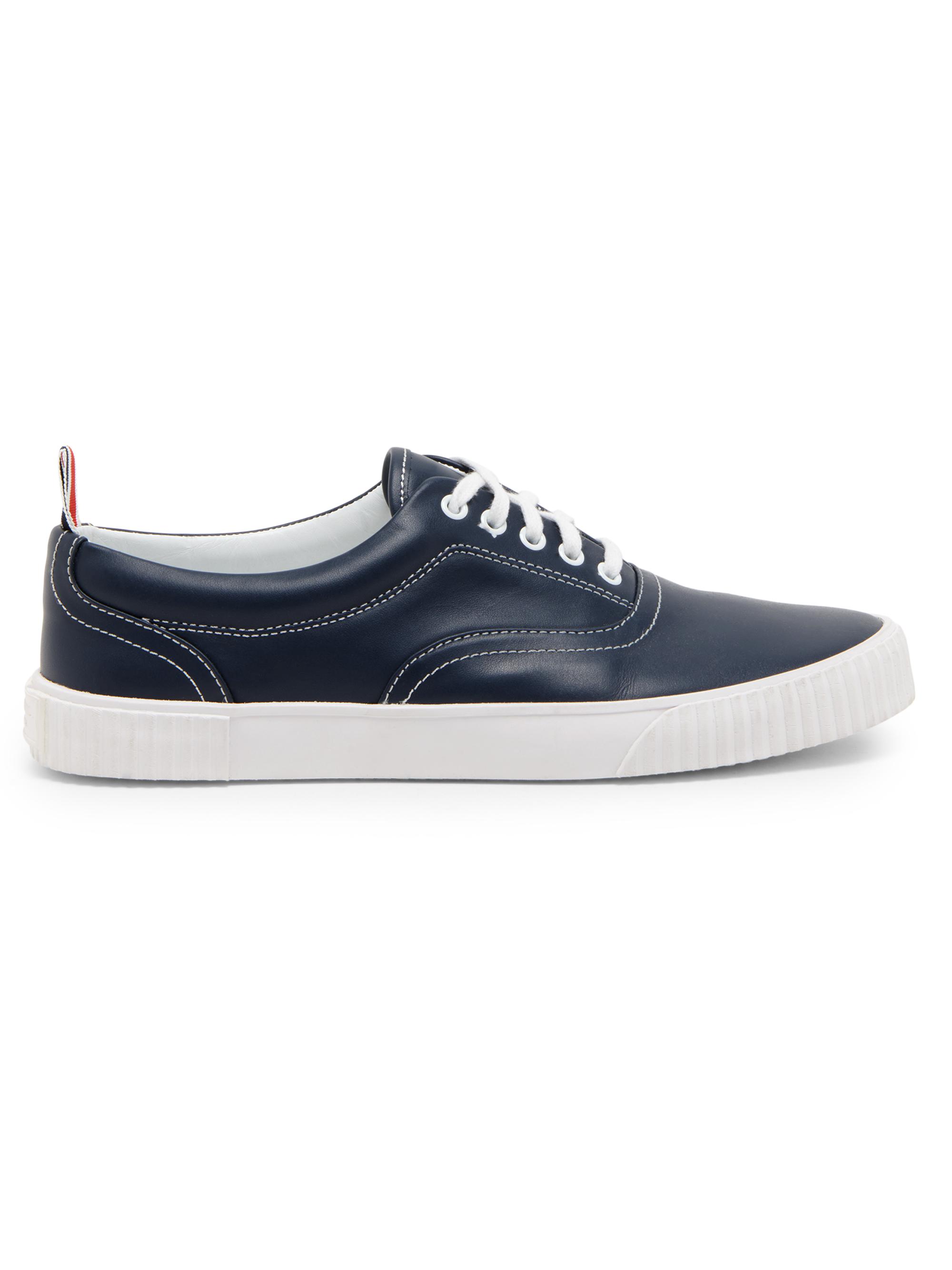 Thom Browne Alumni Tech Denim Low-Top Sneakers | Saks Fifth 