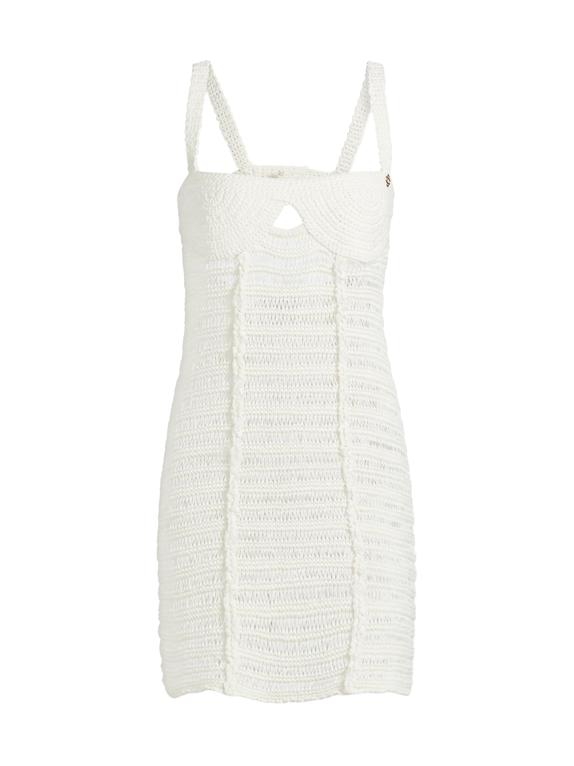 Casablanca Women's Crochet Cut-Out Minidress - White