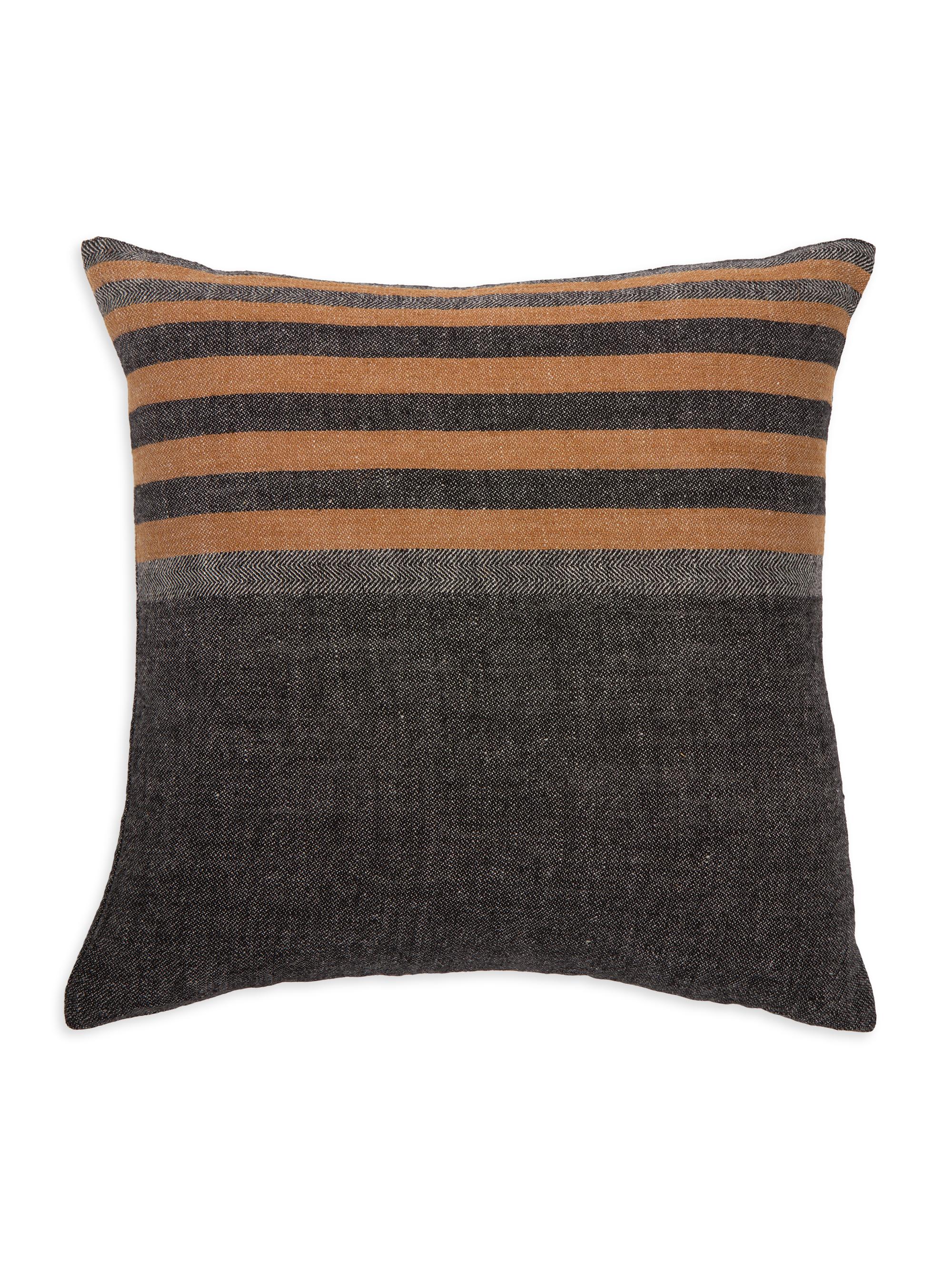 Pom Pom at Home Bruno Linen Pillow - Charcoal