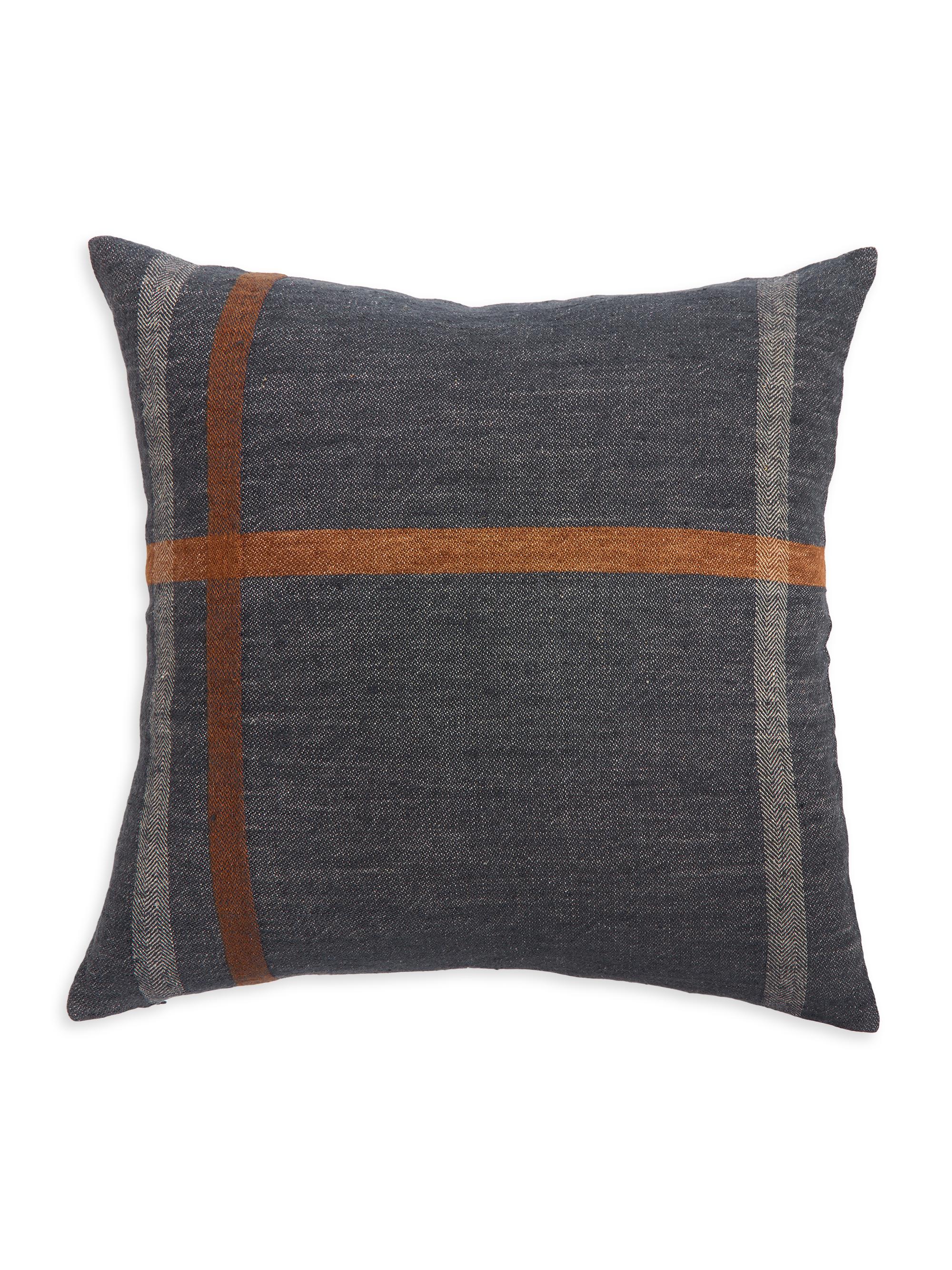 Pom Pom at Home Bryant Linen Pillow - Dark Teal