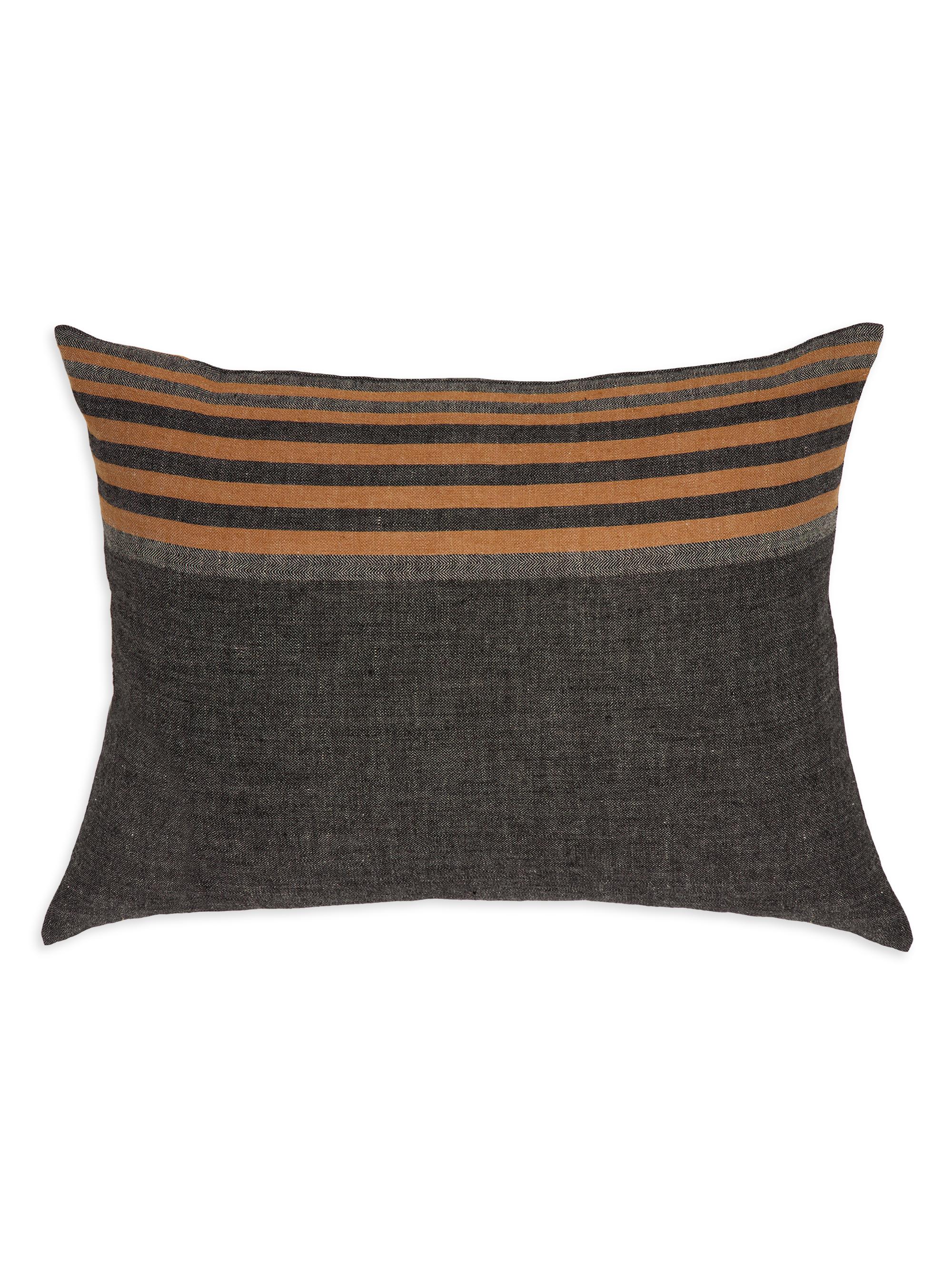 Pom Pom at Home Bruno Linen Big Pillow - Charcoal