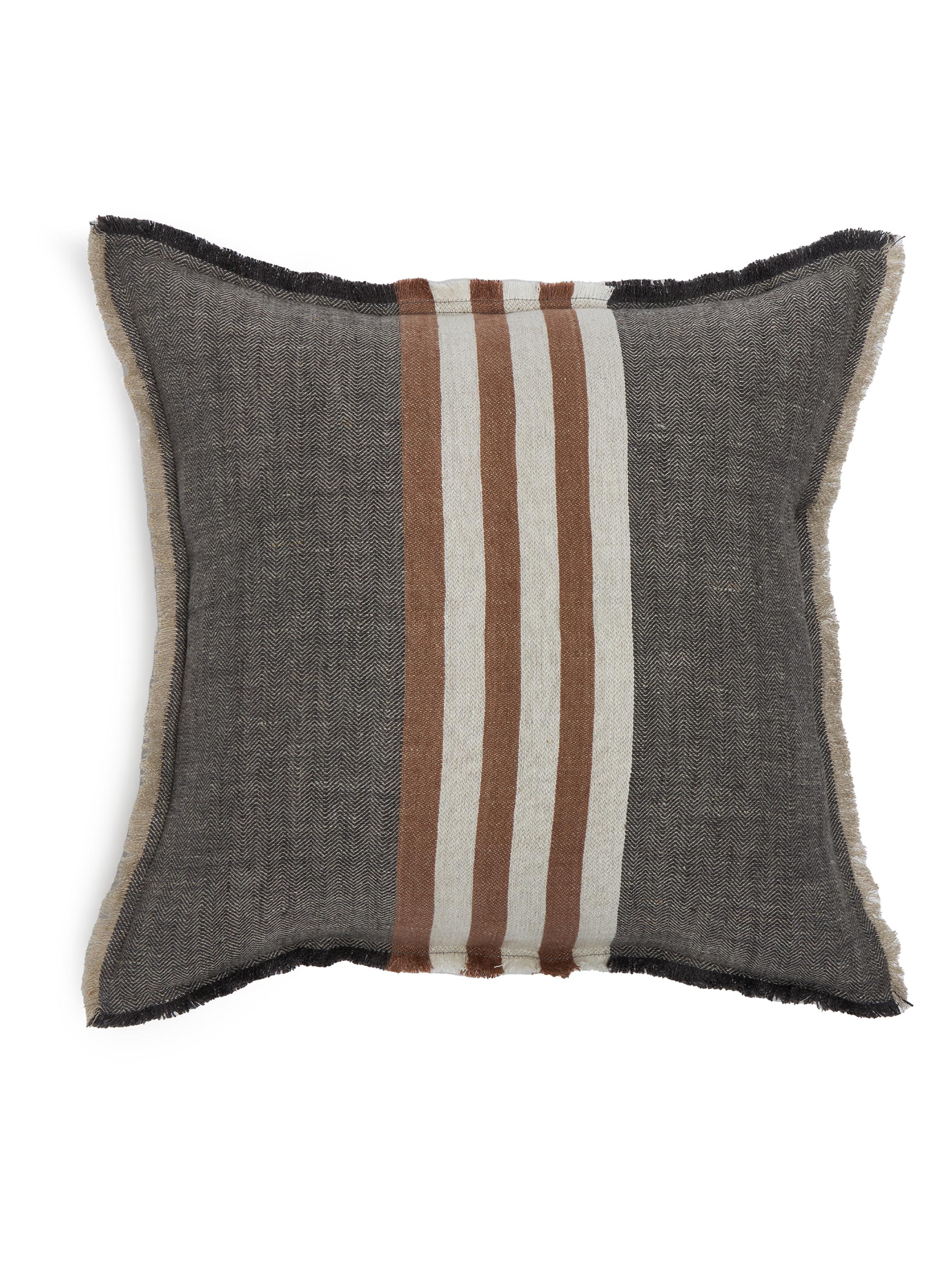 Pom Pom at Home Benny Linen Pillow - Grey