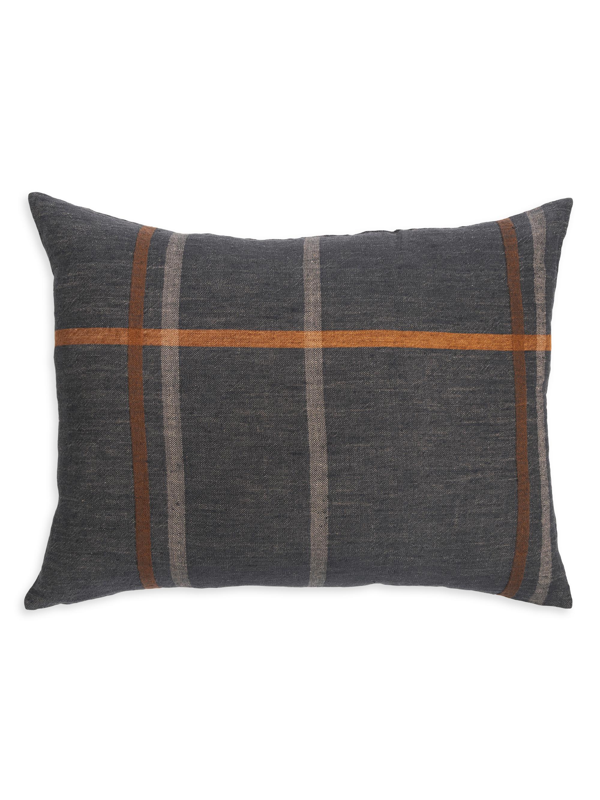 Pom Pom at Home Bryant Linen Big Pillow - Dark Teal