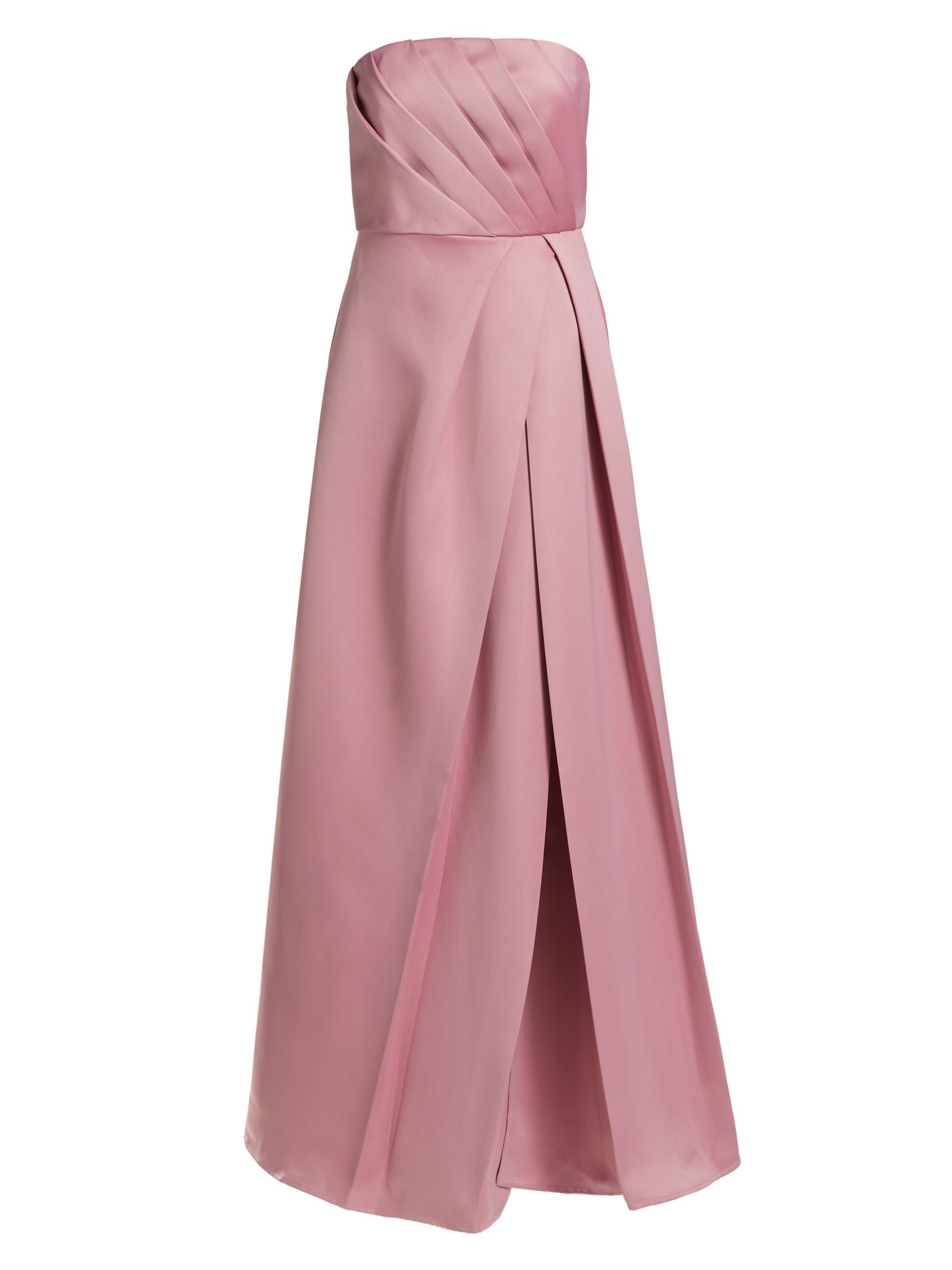 Elliatt Women's Rose Satin Pleated Strapless Gown - Blush