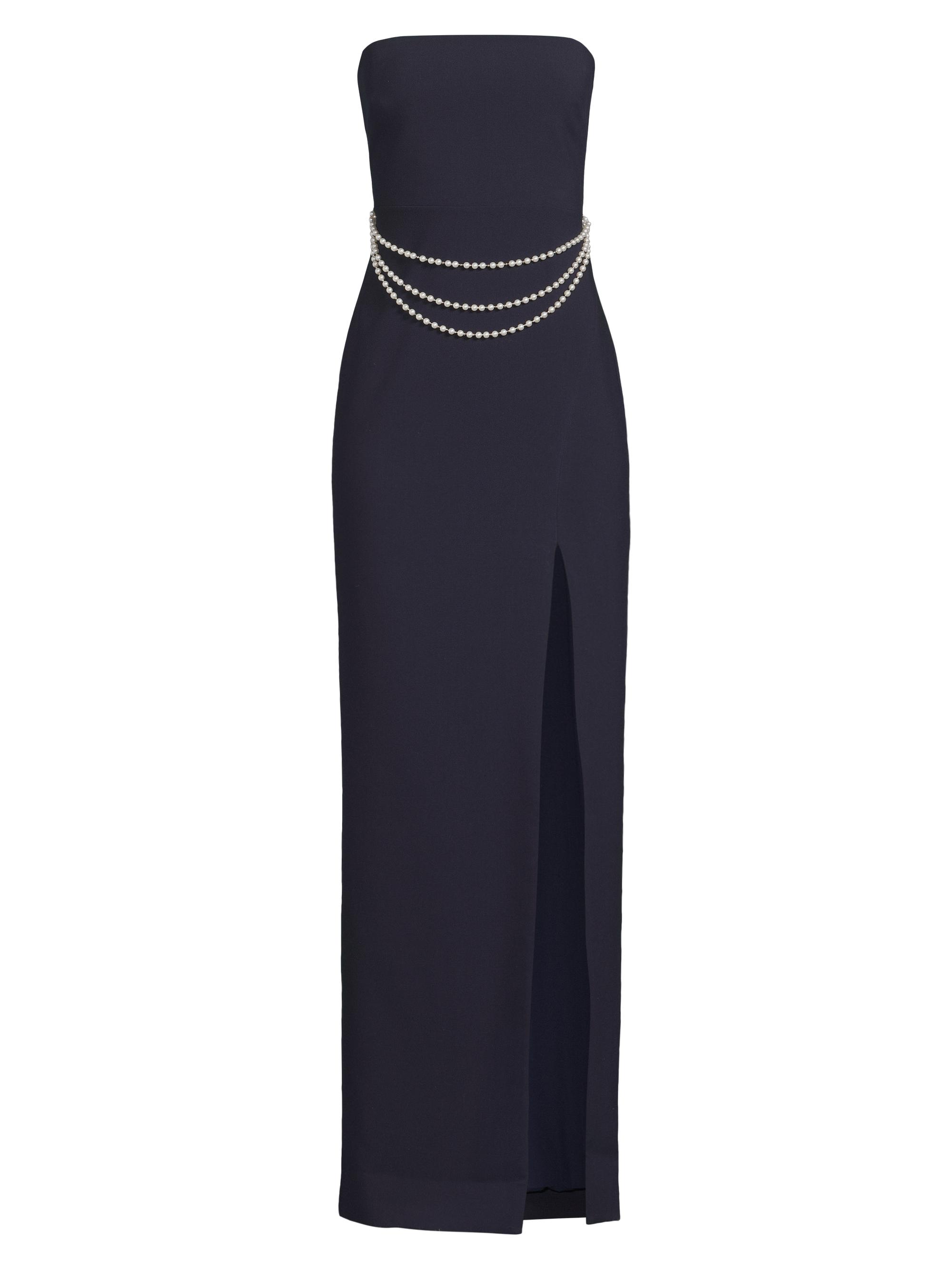 Likely Women's Josie High Slit Gown - Navy