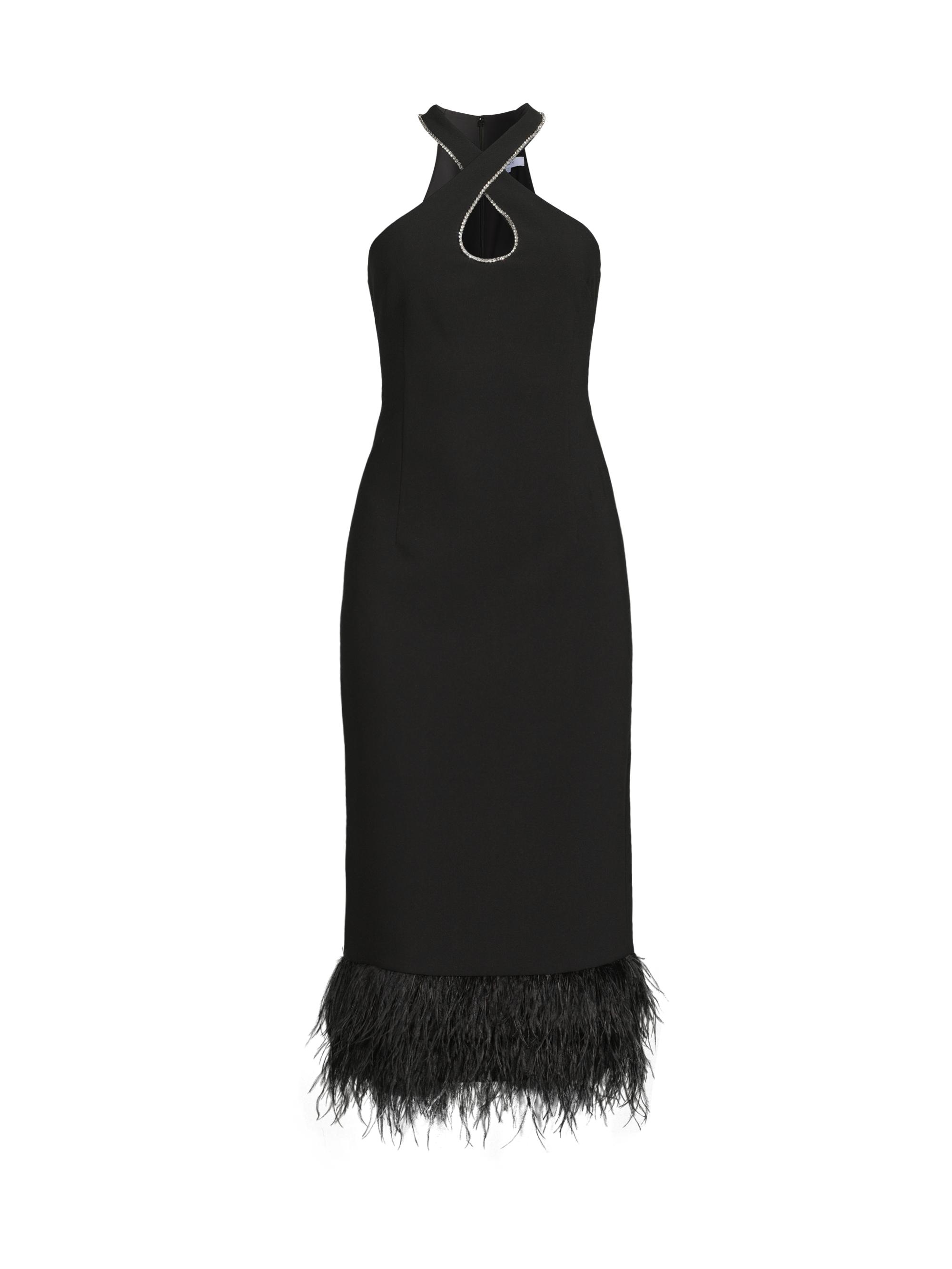 Likely Women's Hadley Halterneck Midi-Dress - Black