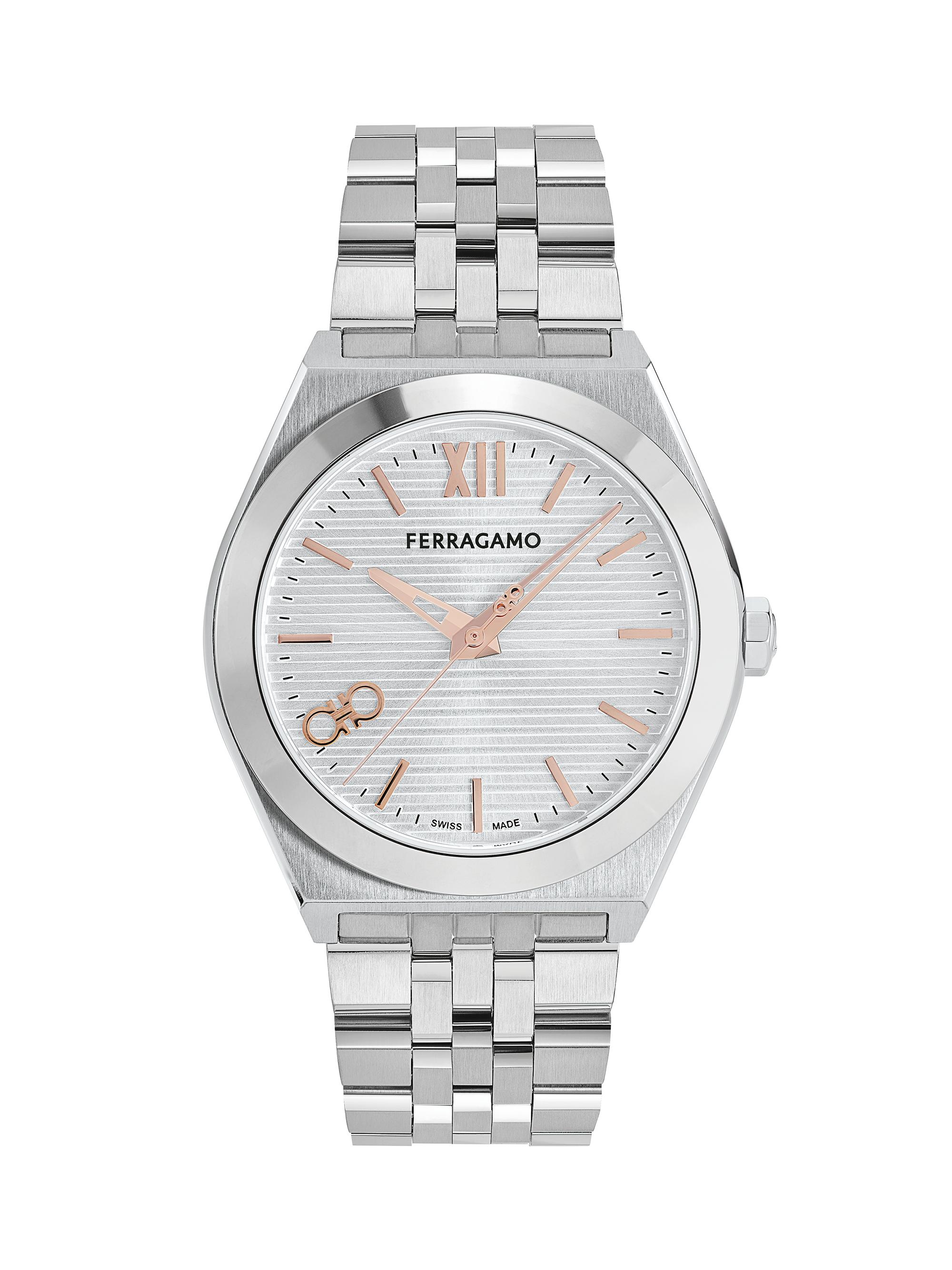 FERRAGAMO Men's Vega Stainless Steel Bracelet Watch/40MM - Silver