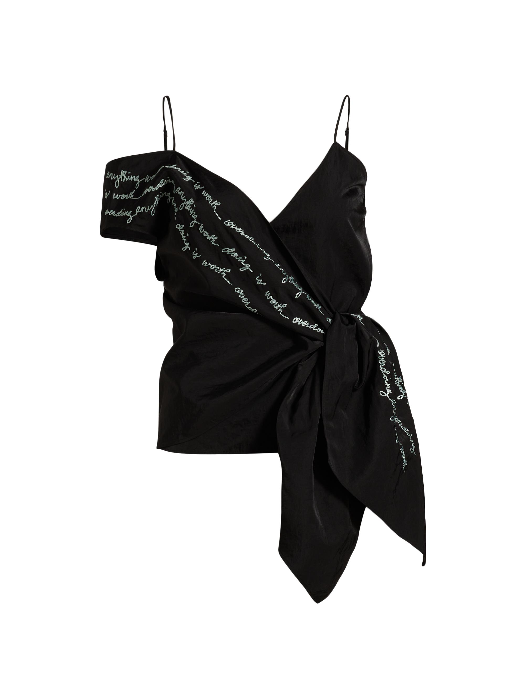 Lingua Franca Donna Wrap Top | Saks Fifth Avenue