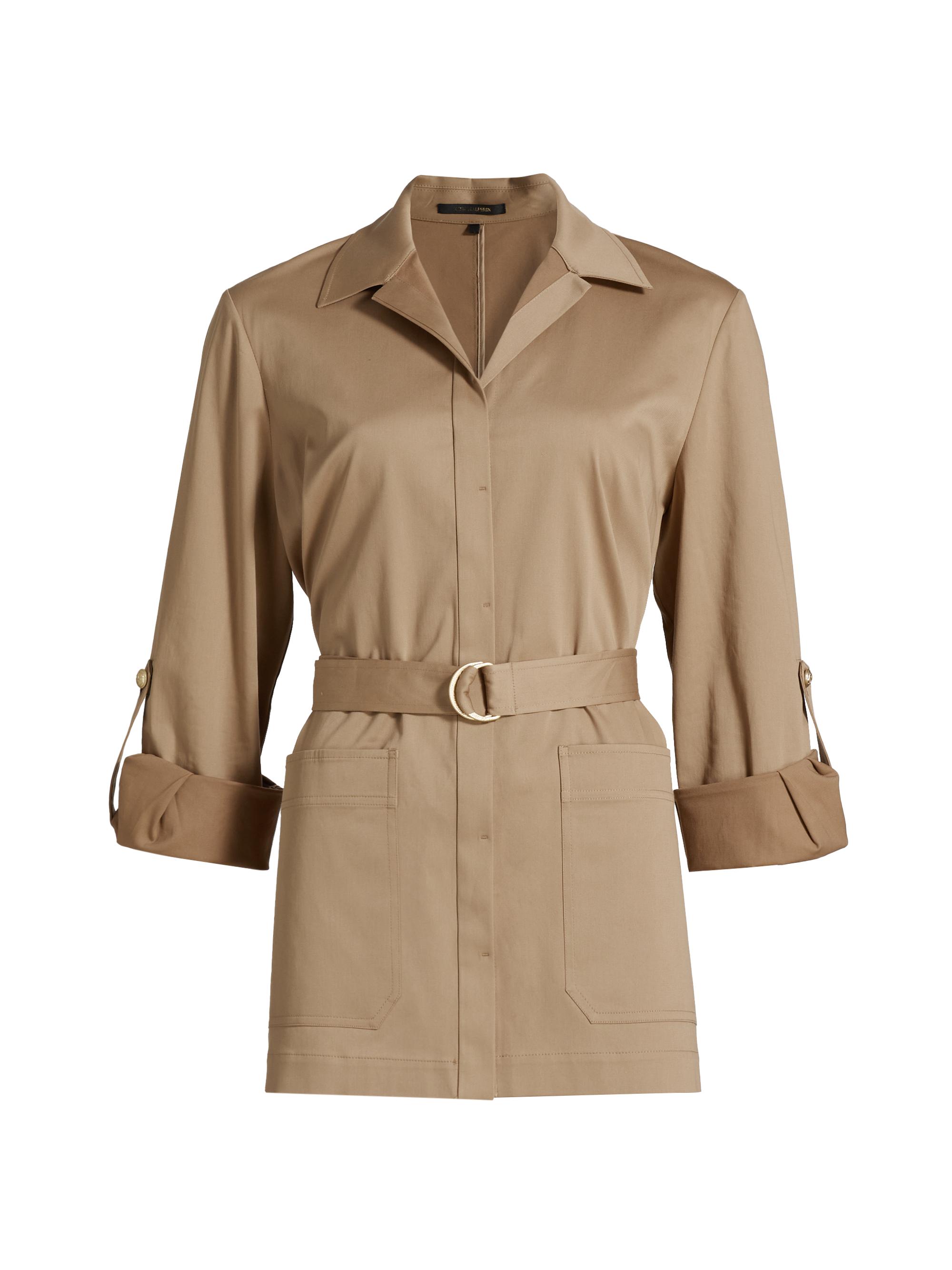 Kobi Halperin Women's Veda Cotton-Blend Belted Jacket - Tannin