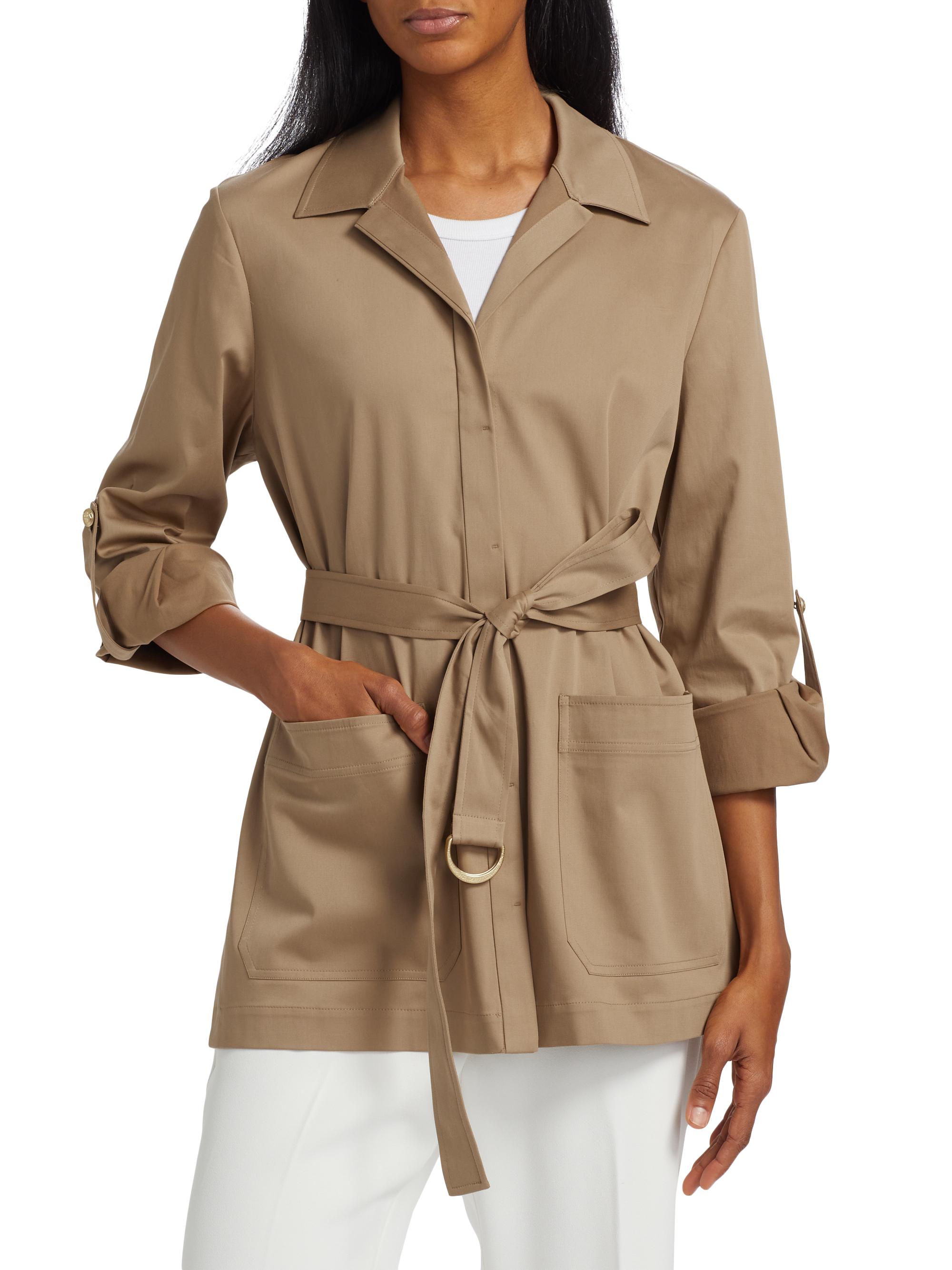 Kobi Halperin Veda Cotton-Blend Belted Jacket | Saks Fifth  display picture 1