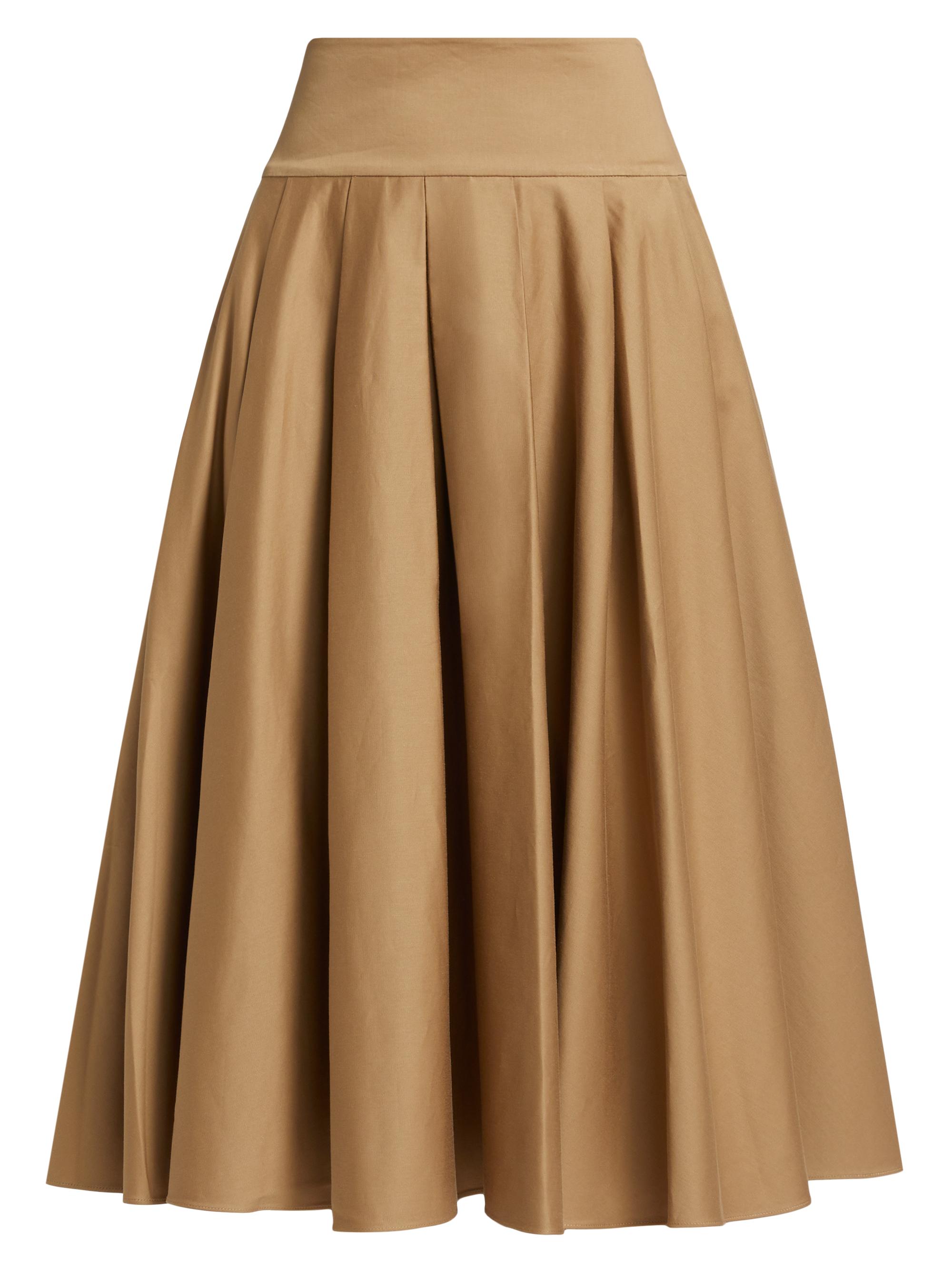 Kobi Halperin Women's Koda Cotton-Blend Twill Midi-Skirt - Tannin