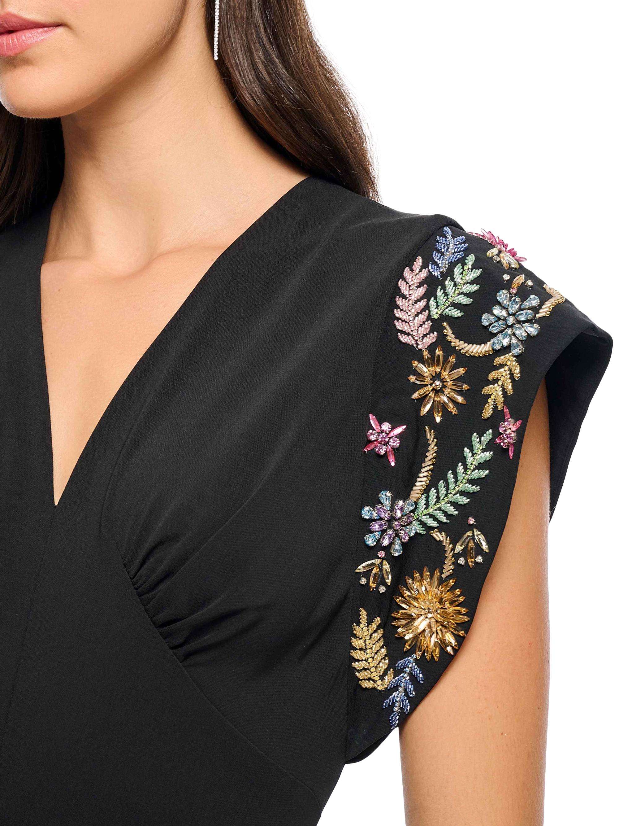 Haut NYC Femme, Manches Courtes, Marron, Taille M, Perles Et Strass
