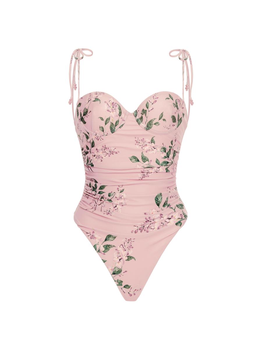 Agua by Agua Bendita Rabano Wisteria One-Piece Swimsuit