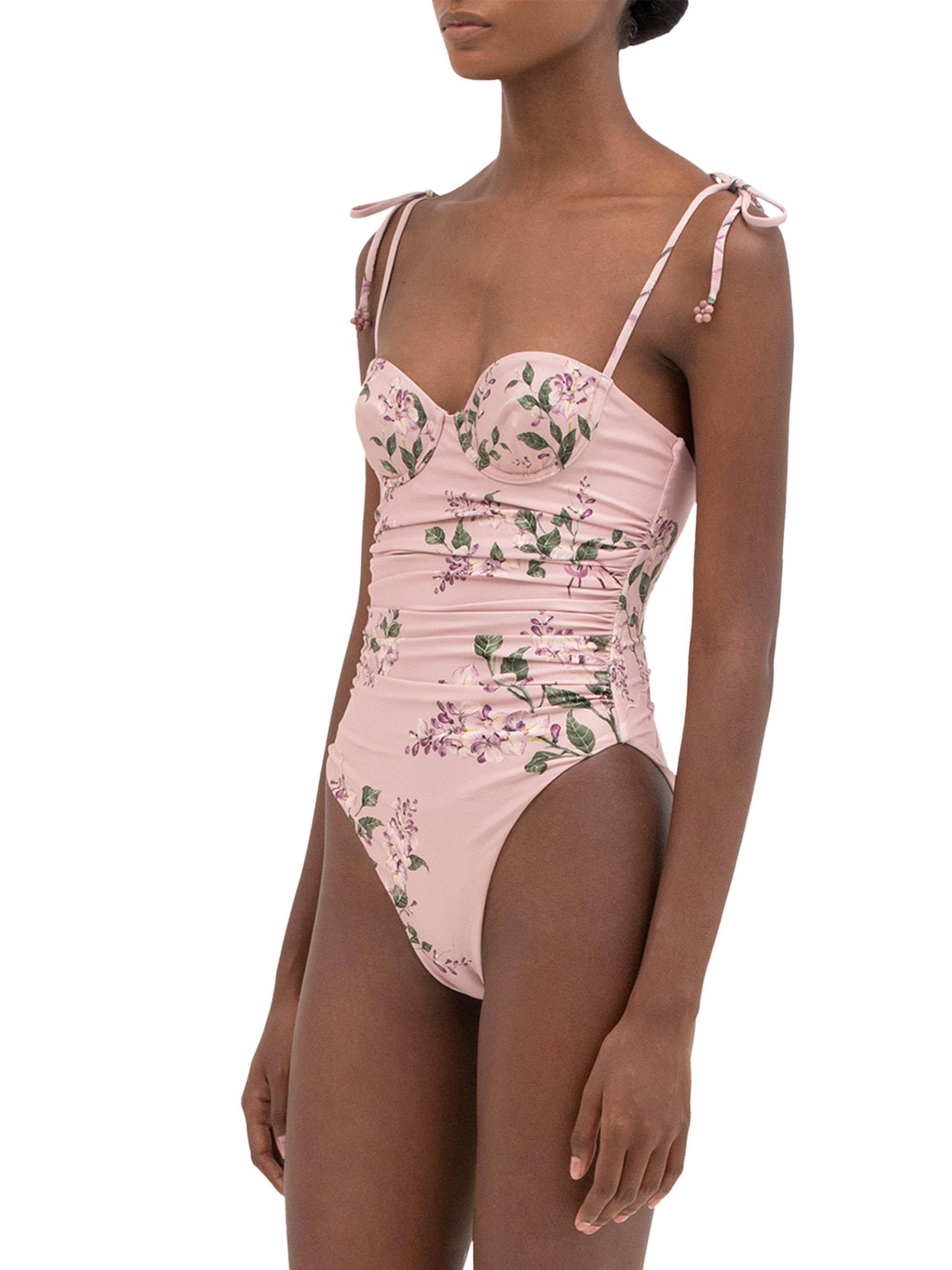 Agua by Agua Bendita Rabano Wisteria One-Piece Swimsuit | Saks