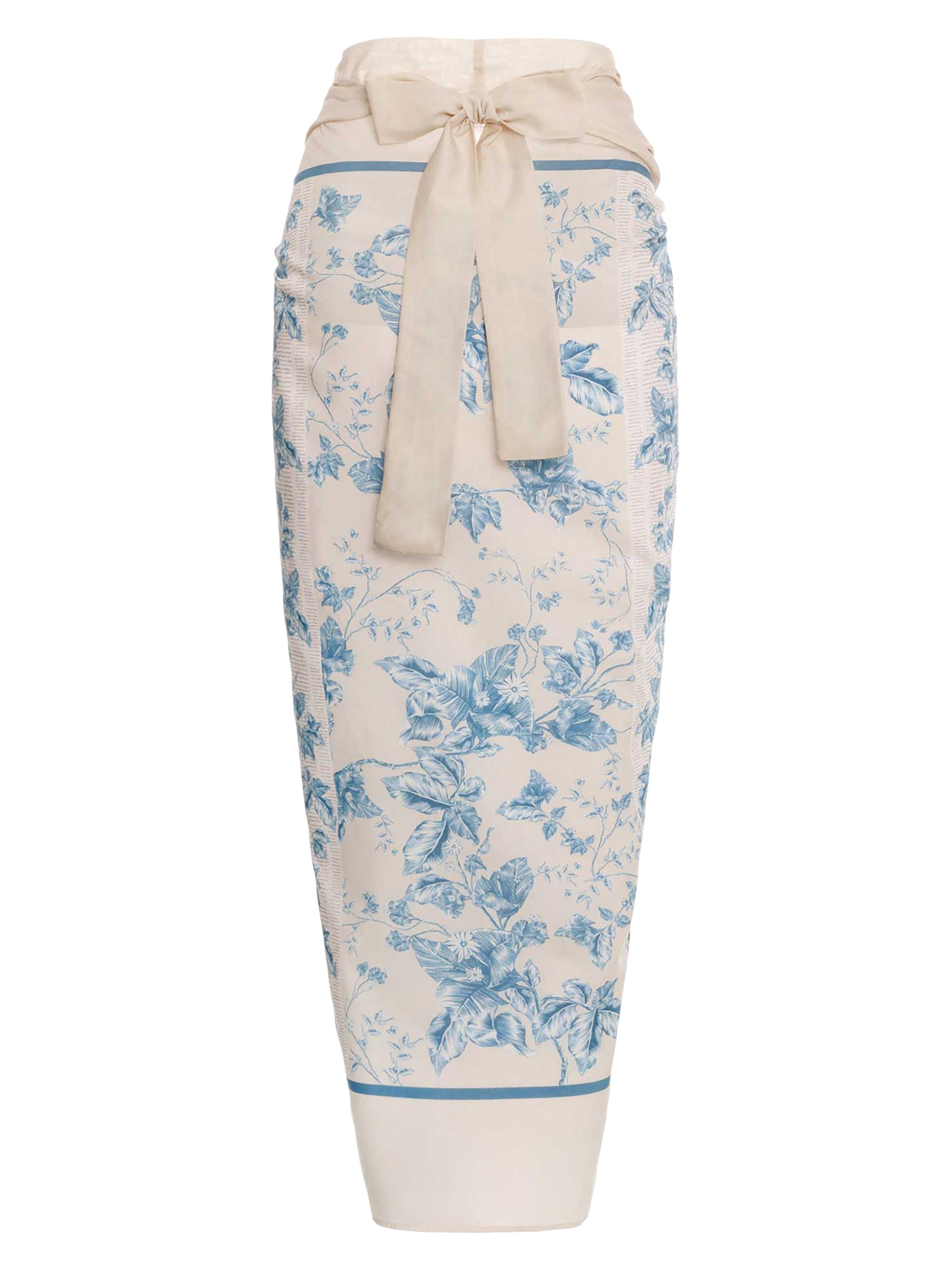 Lavanda Bougainvillea Embroidered Pareo