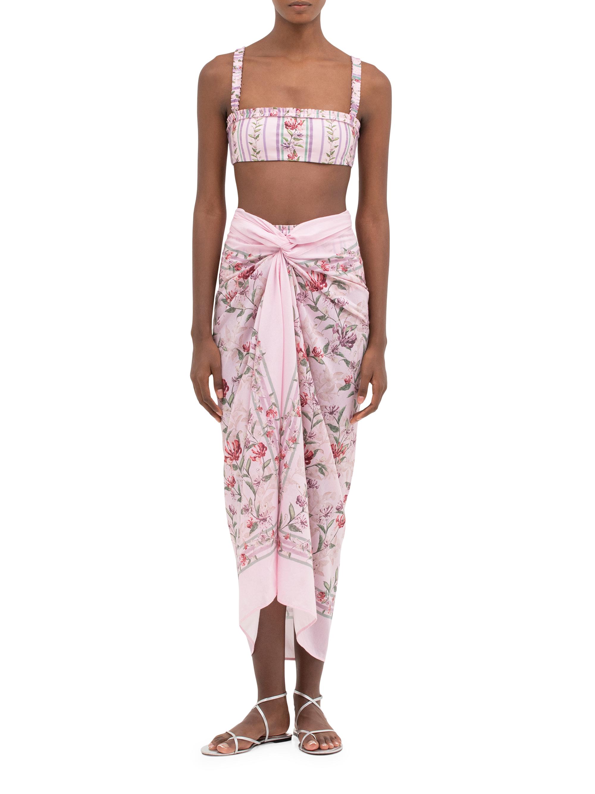 Agua by Agua Bendita Women's Lavanda Honeysuckle Cotton & Silk Pareo