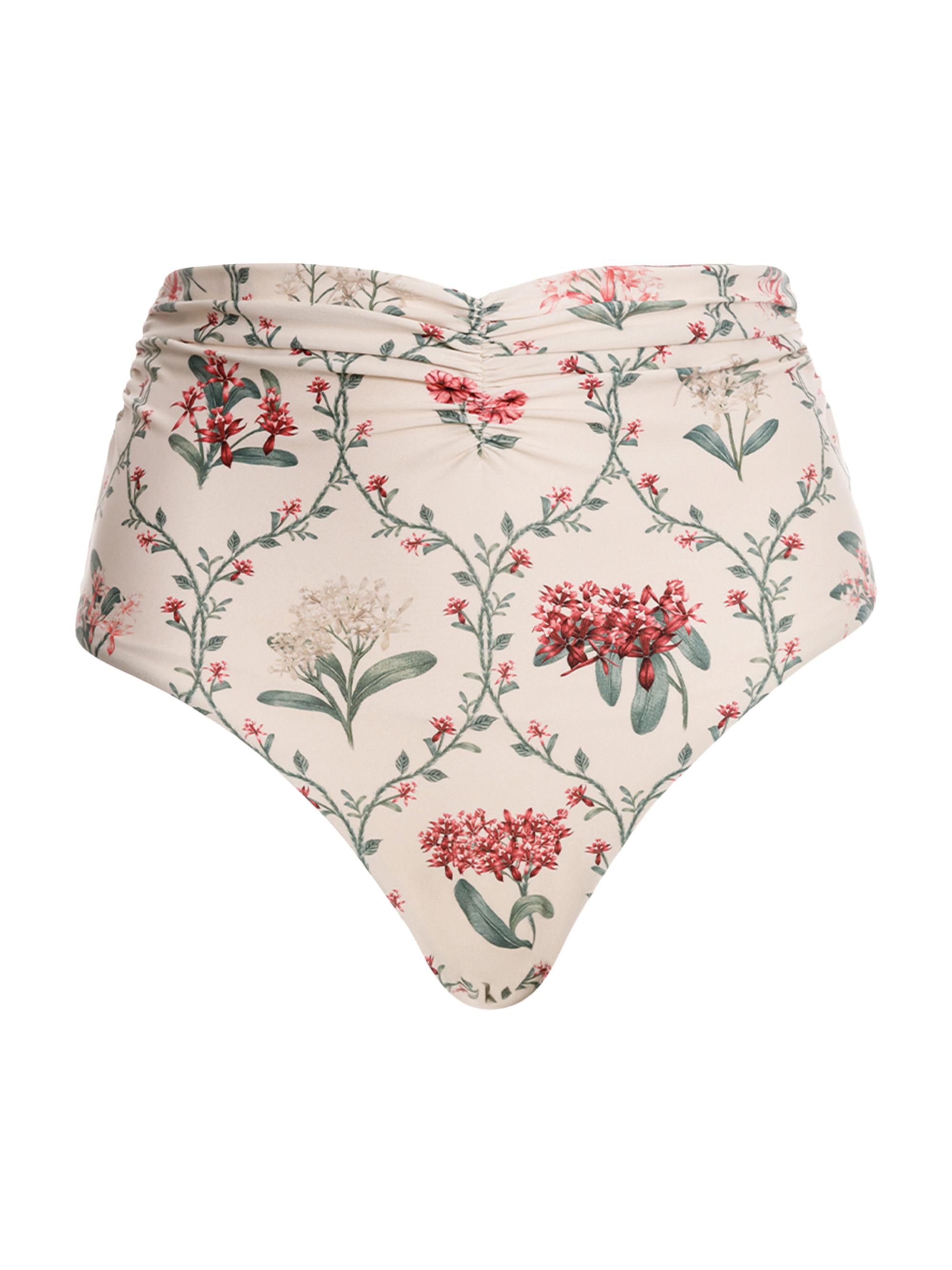 Agua by Agua Bendita Women's Vaiven Orquidea Ruched Bikini Bottom