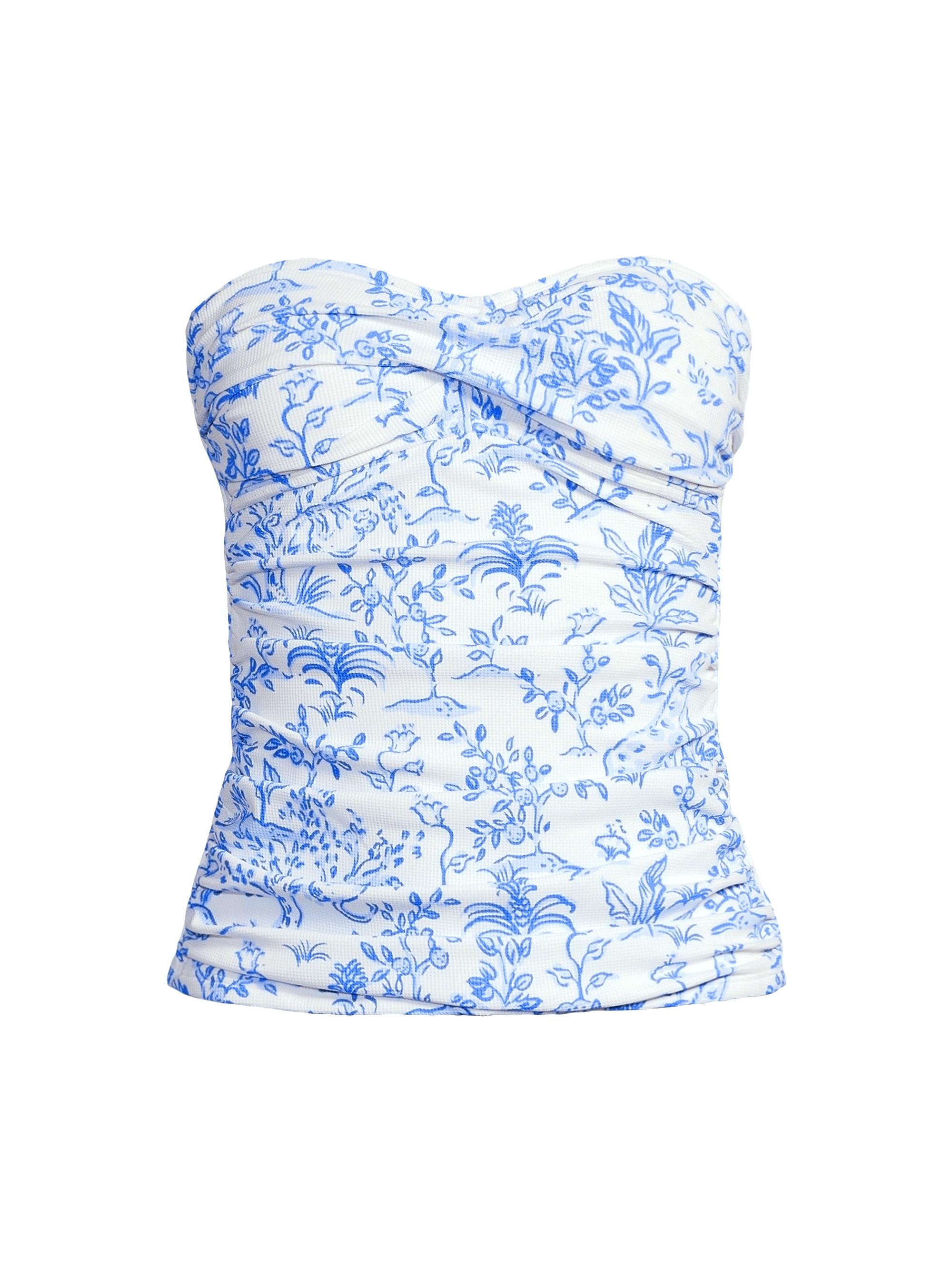 Lilly Pulitzer Women's Flamenco Tankini Top - Resort White Tall Tales