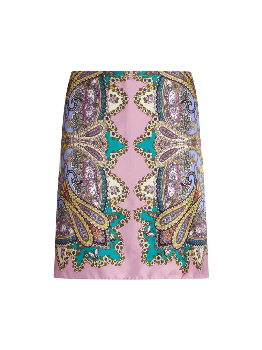 スカート ETRO SKIRTS AUBERGINE MIX Etro Lucky Charm Medallion Miniskirt | Saks Fifth Avenue