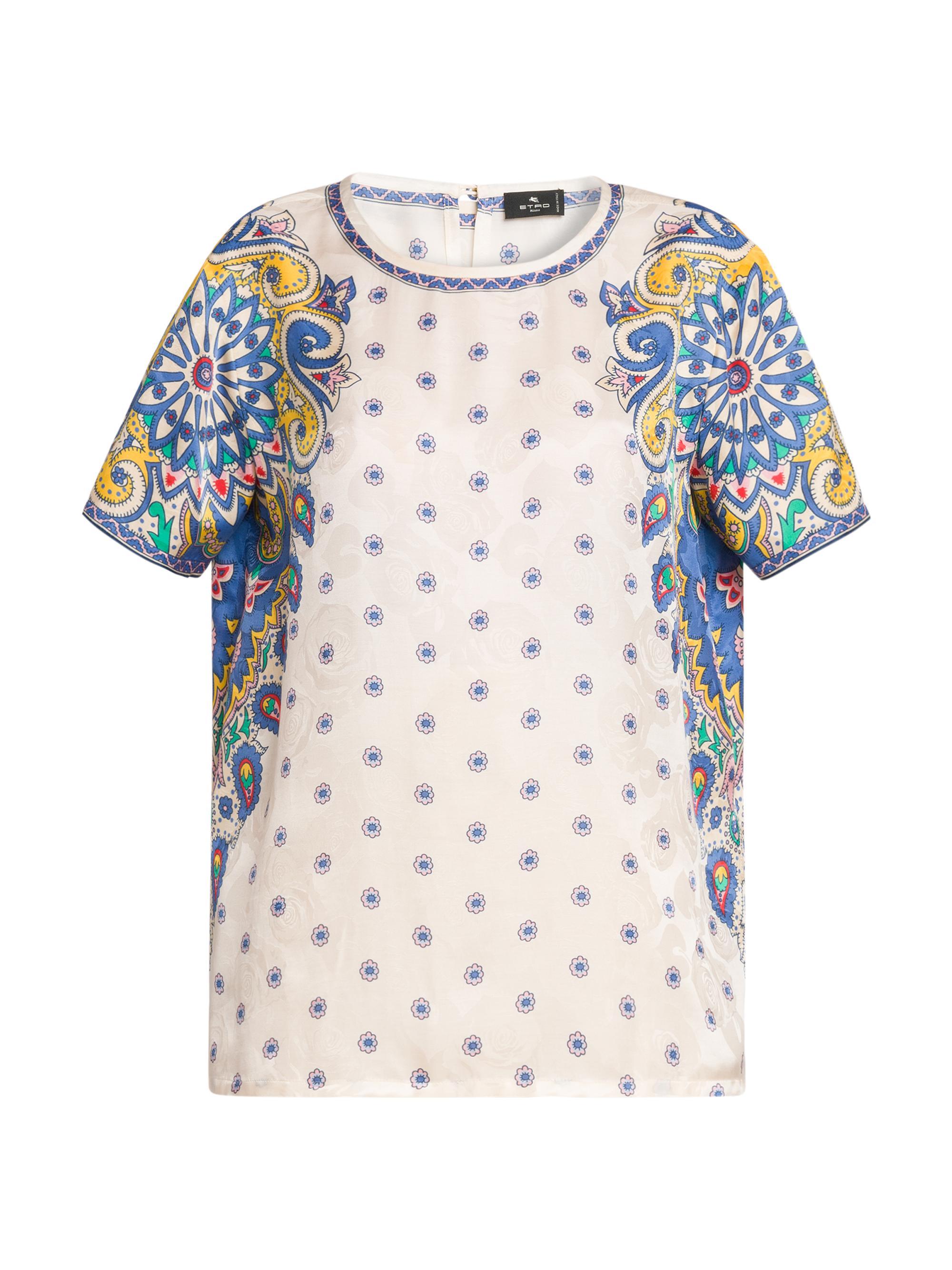 Etro Women's Medallion Short-Sleeve Blouse - Stamp Af Dobianco