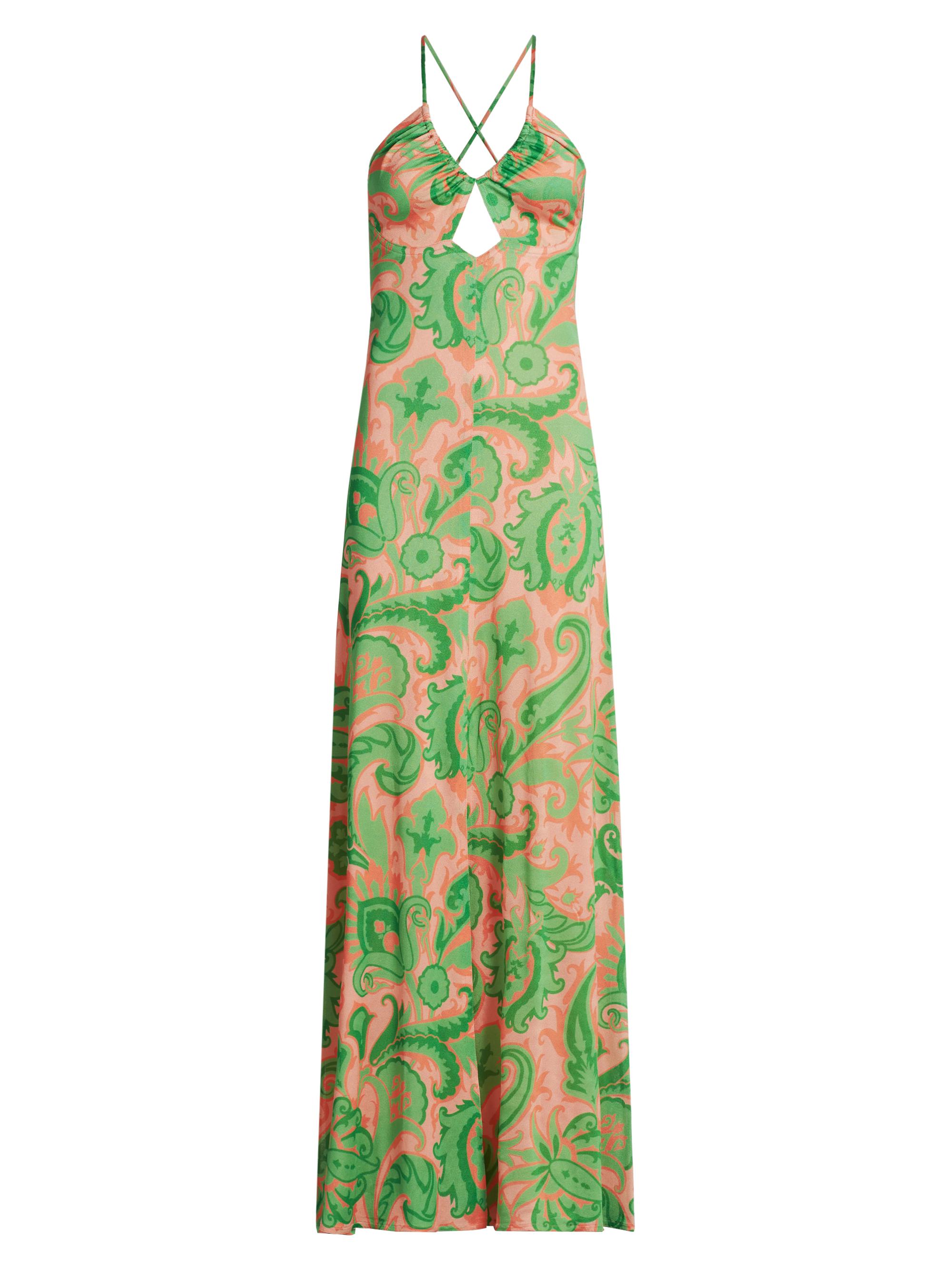 Etro Women's Printed Jersey Keyhole Halter Maxi Dress - Stampaf Doviola