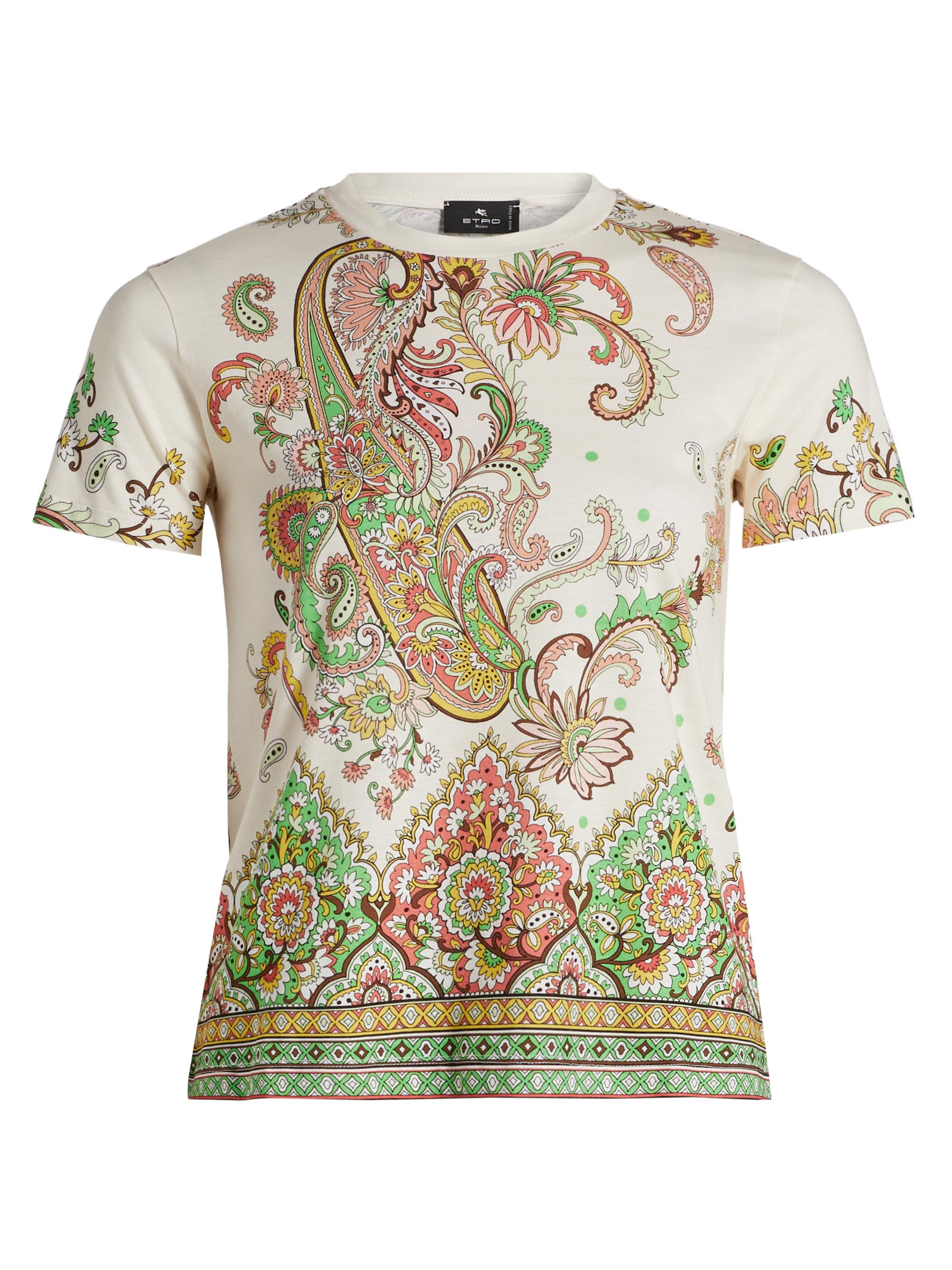 Etro Women's Paisley Bordura Cotton T-Shirt