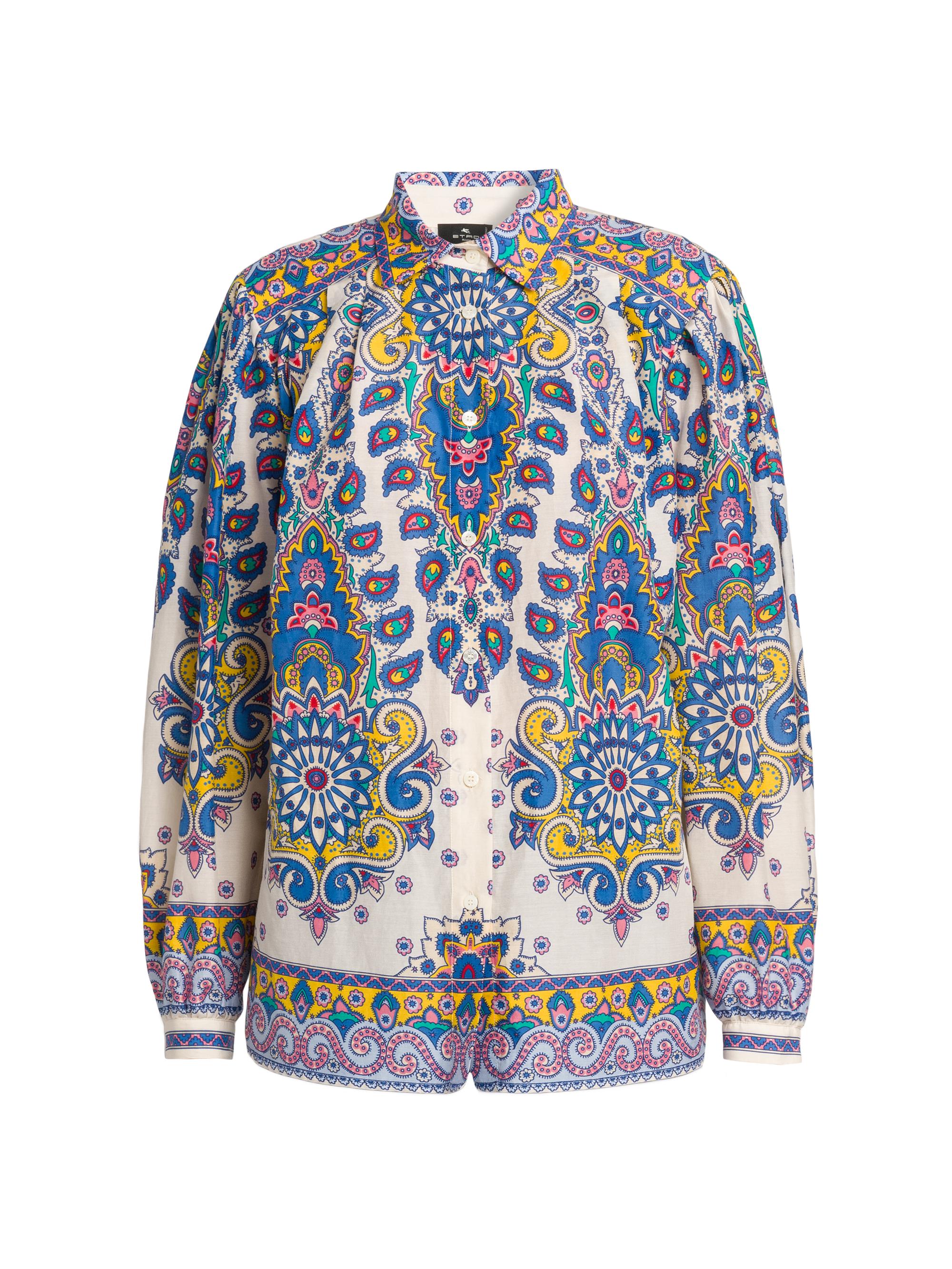 Etro Women's Medallion Cotton-Silk Blouse - Stampafdobianco