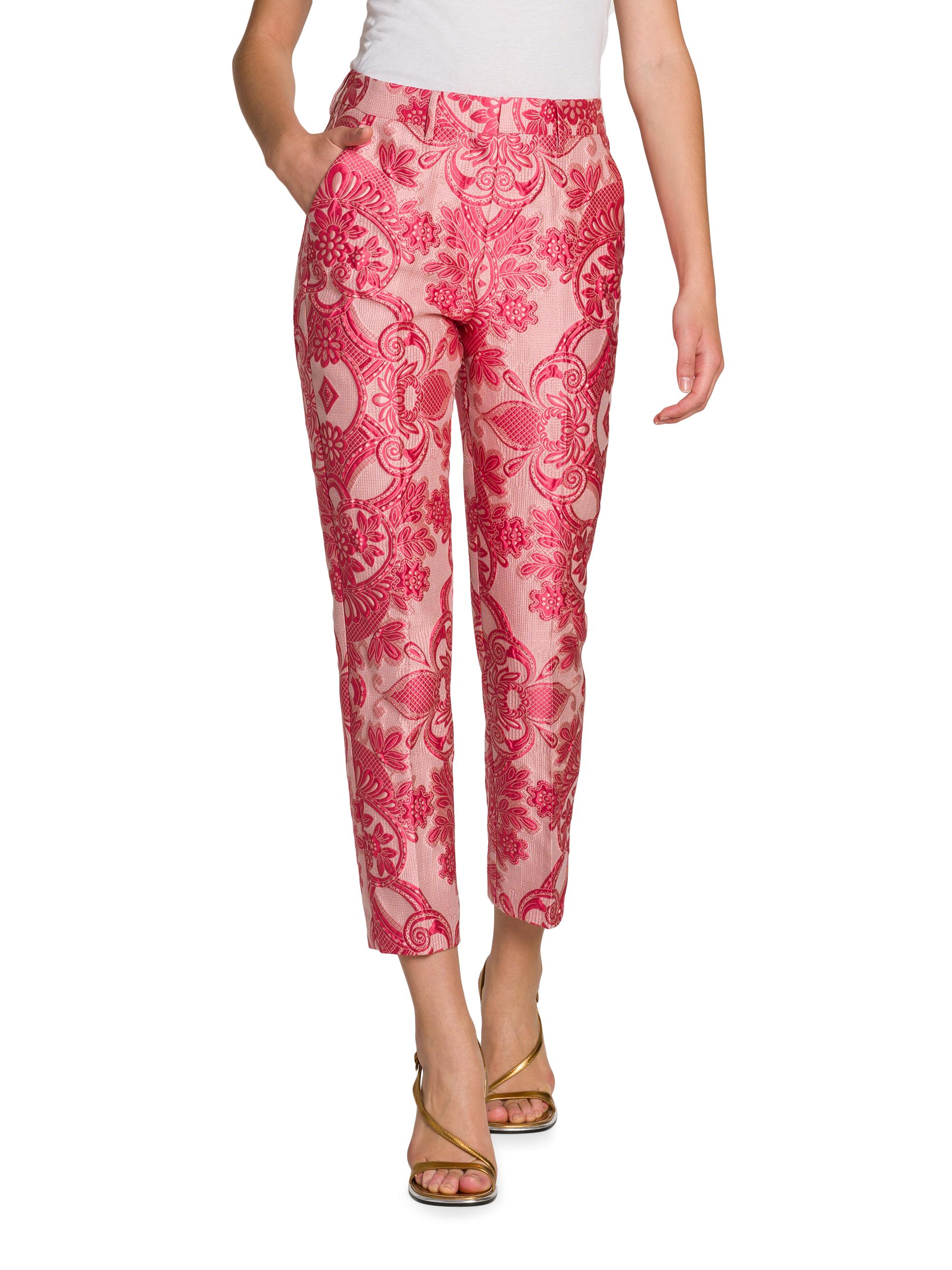 Etro Medallion Brocade Cigarette Pants | Saks Fifth Avenue